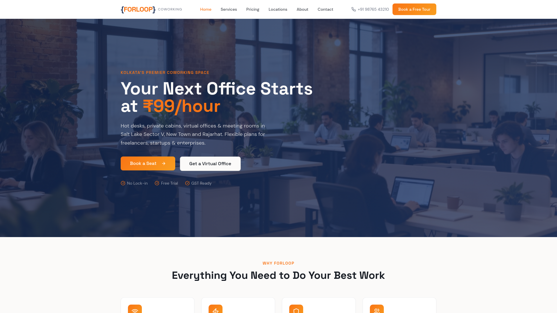 FORLOOP CoWorking — Coworking Space in Kolkata | Virtual Office, Hot Desks