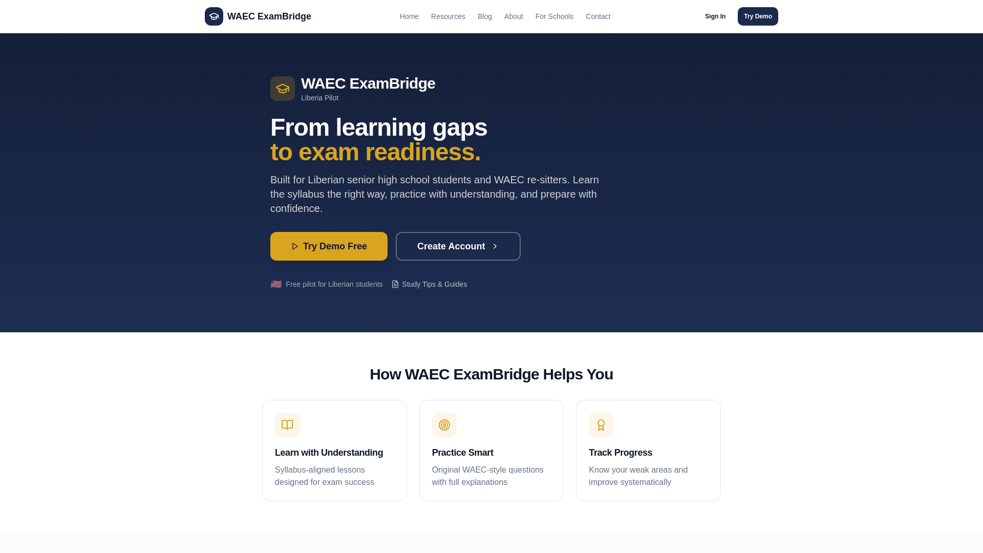 Waec Elearning WAEC ExamBridge | From Learning Gaps to Exam Readiness
