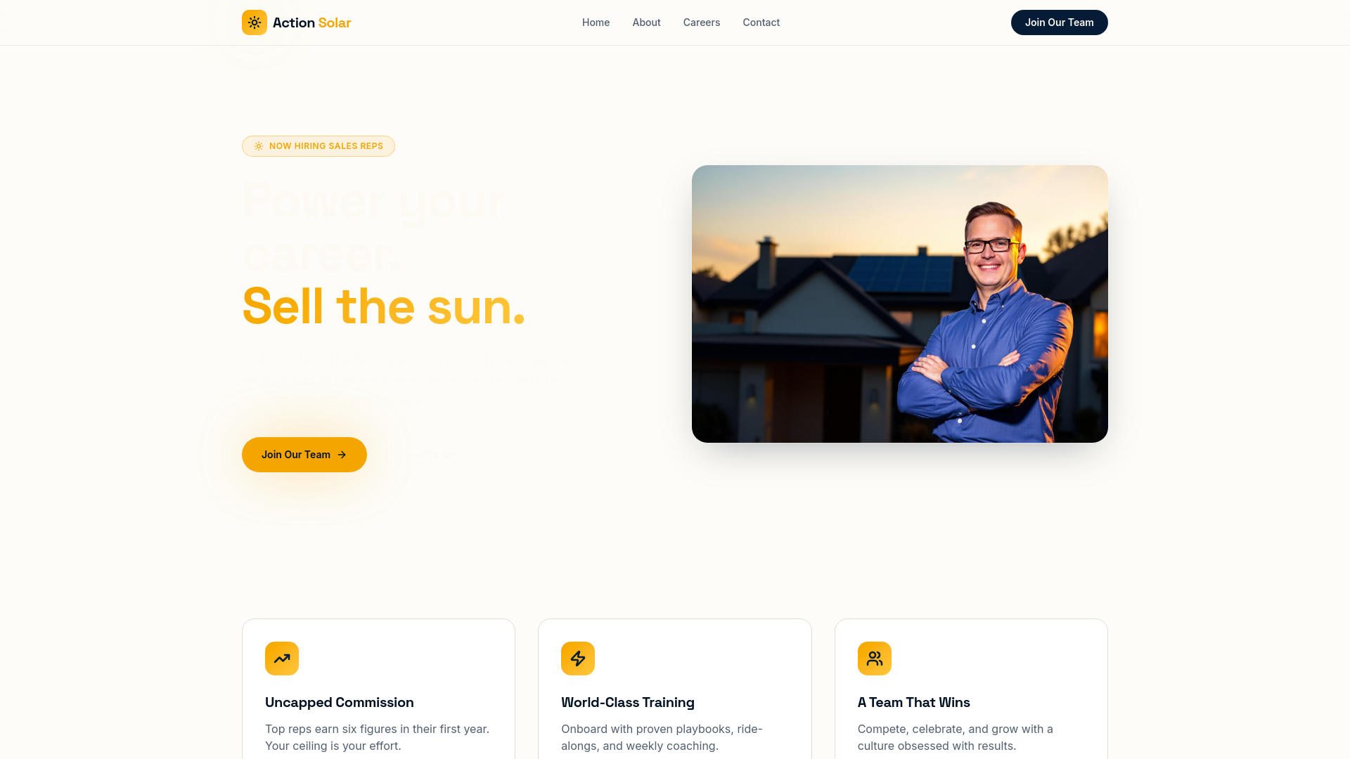Action Solar — Build Your Career in Solar Sales