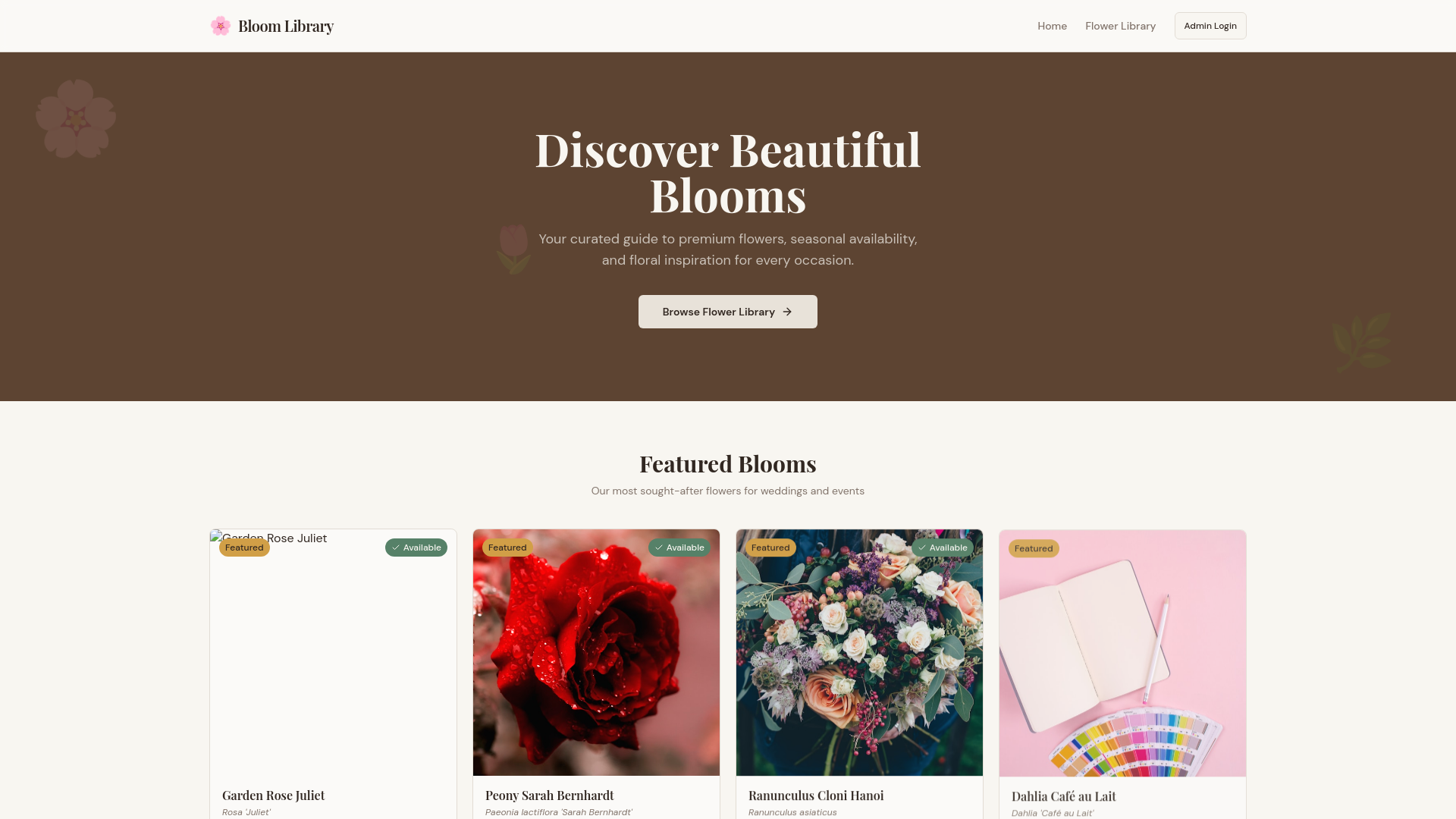 Flower Library