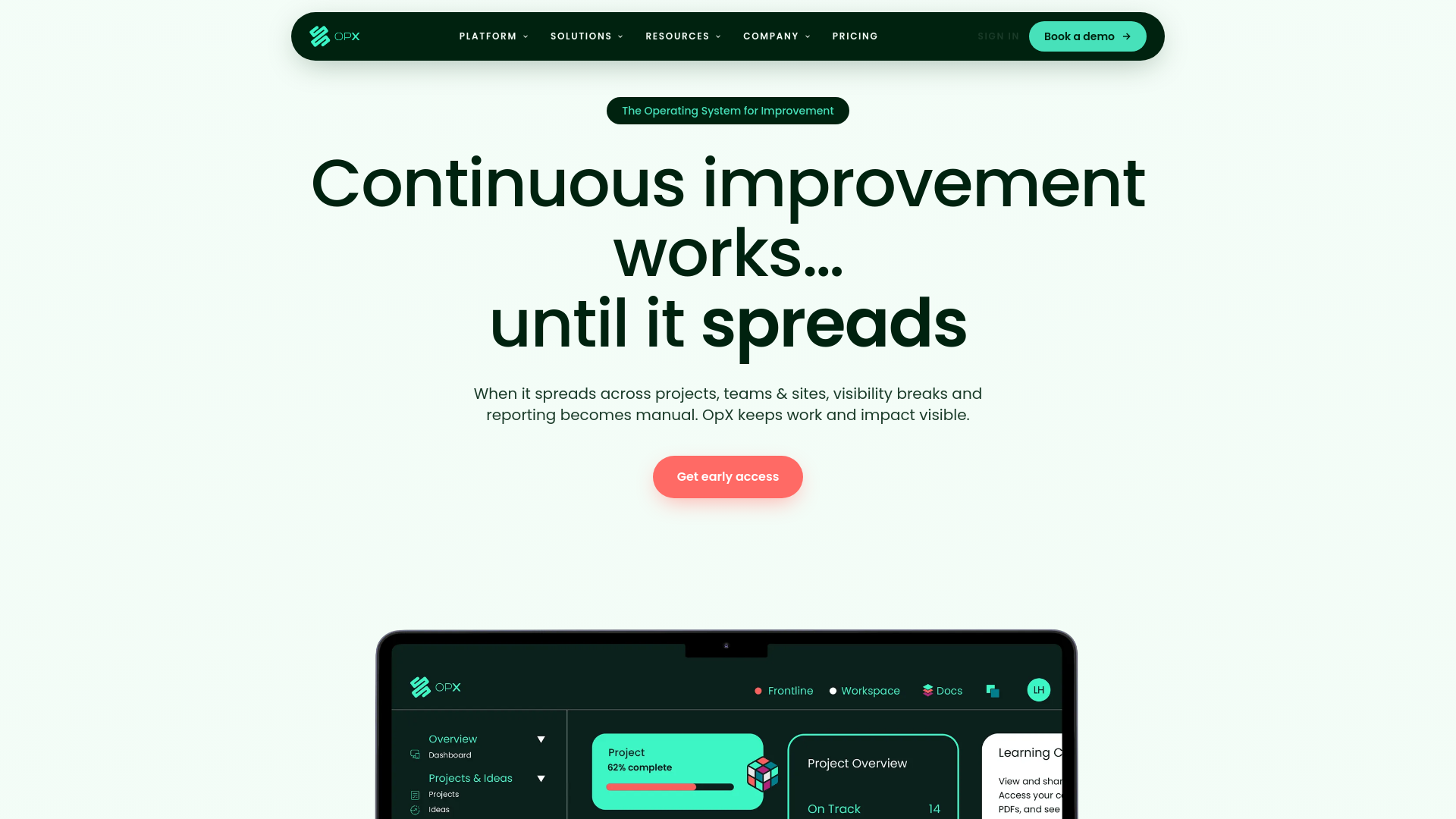 OpX OS — Six faces, one operating office — OpX