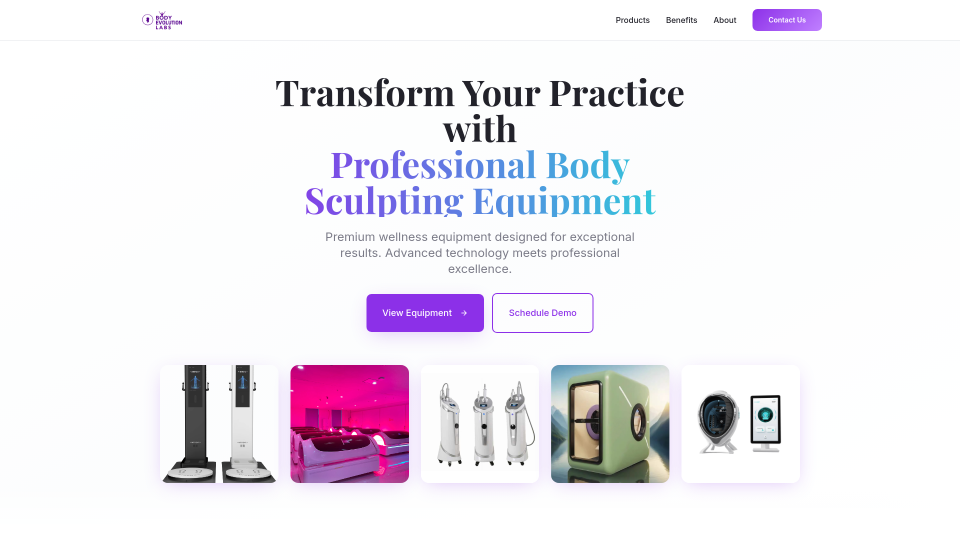 Body Evolution Labs | Professional Body Sculpting Equipment