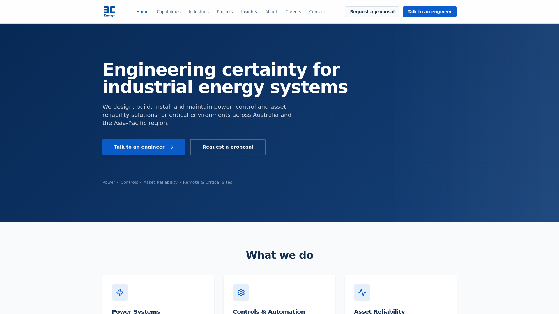 3C Energy | Engineering Certainty for Industrial Energy Systems