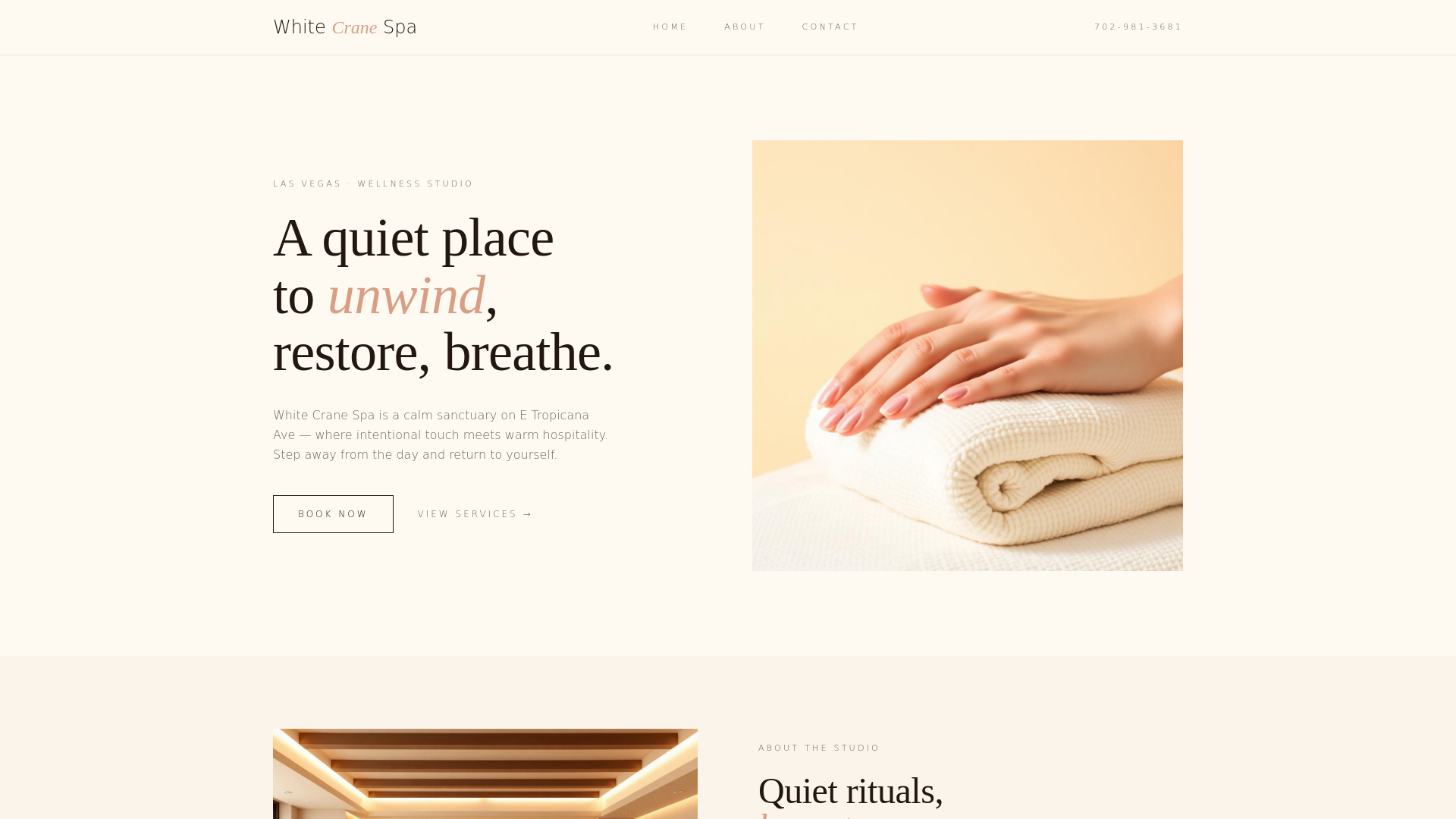 White Crane Spa cover