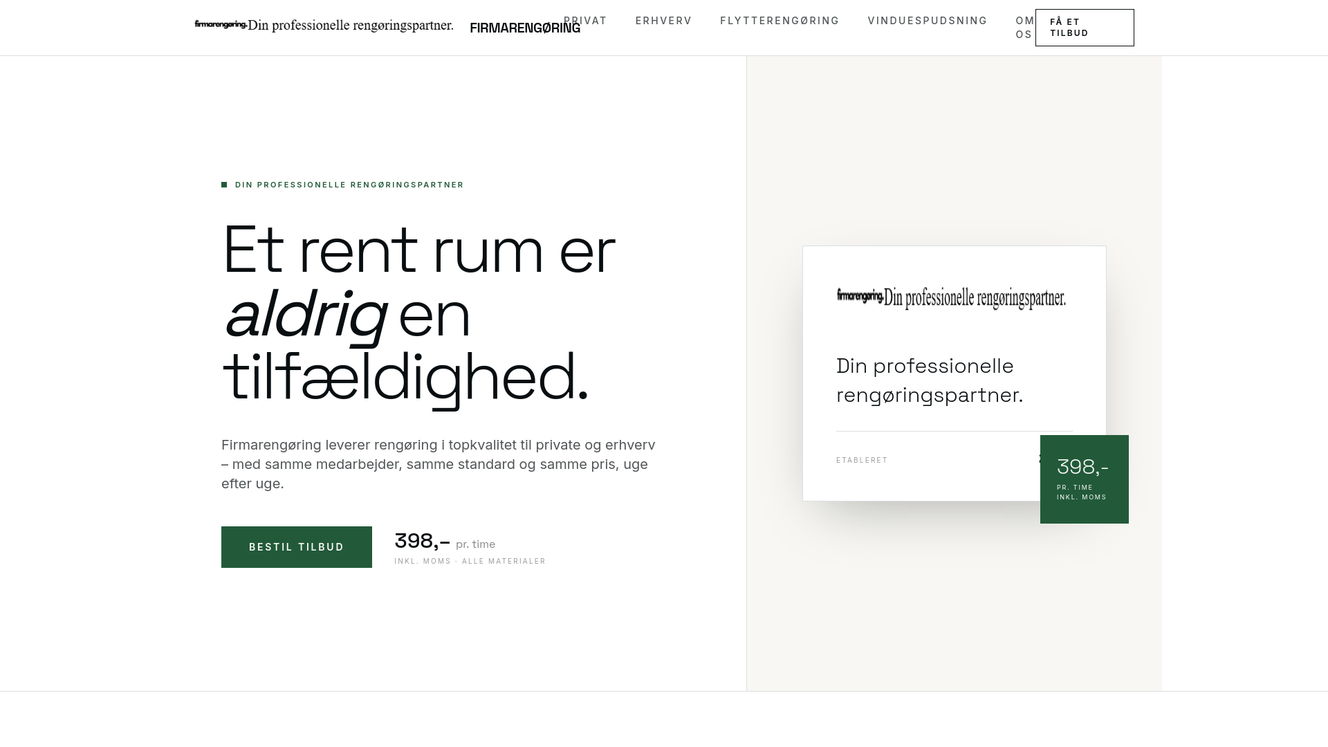 firmarengøring ApS logo