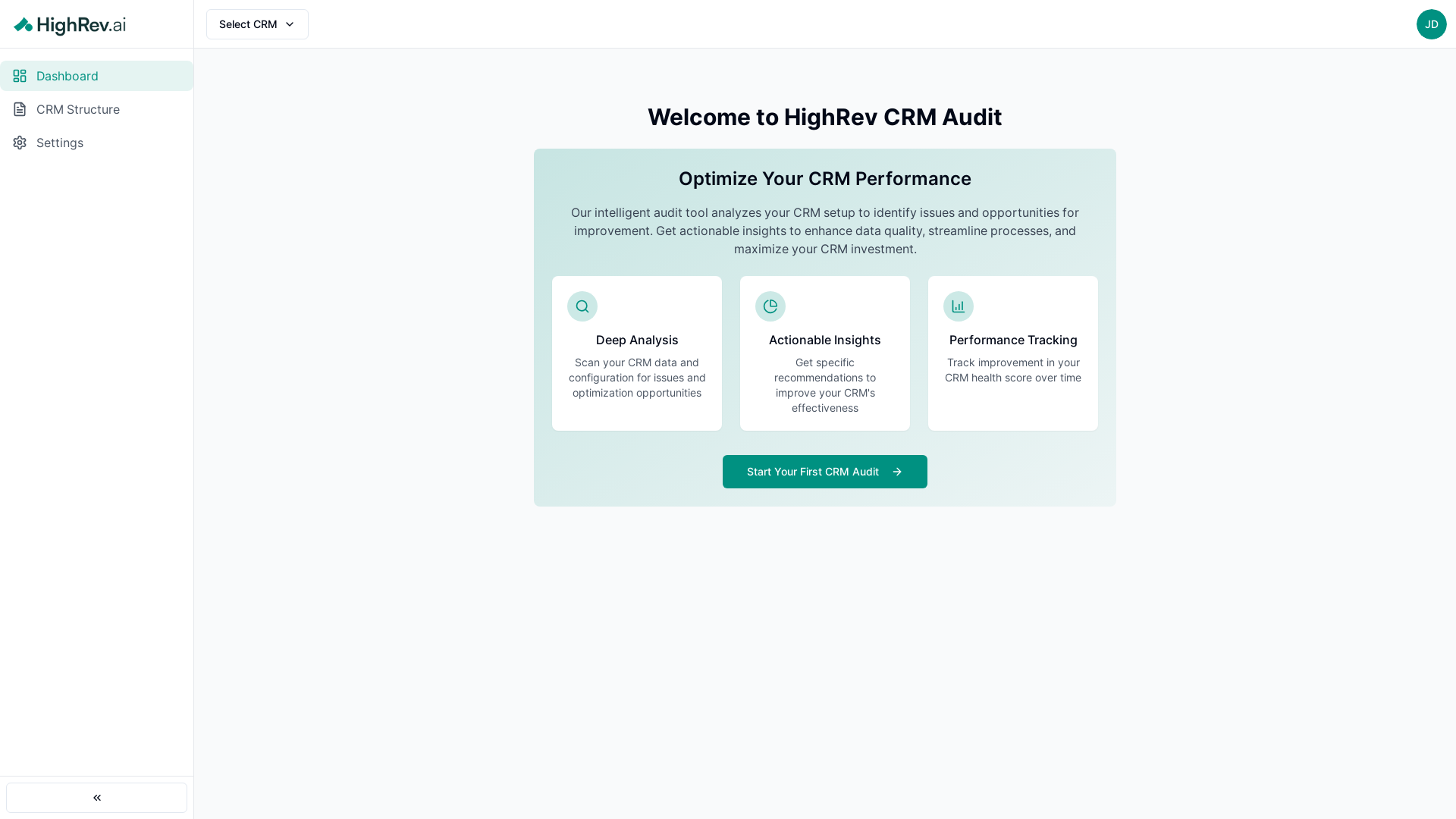 Intelligent CRM Audit & Reporting Platform