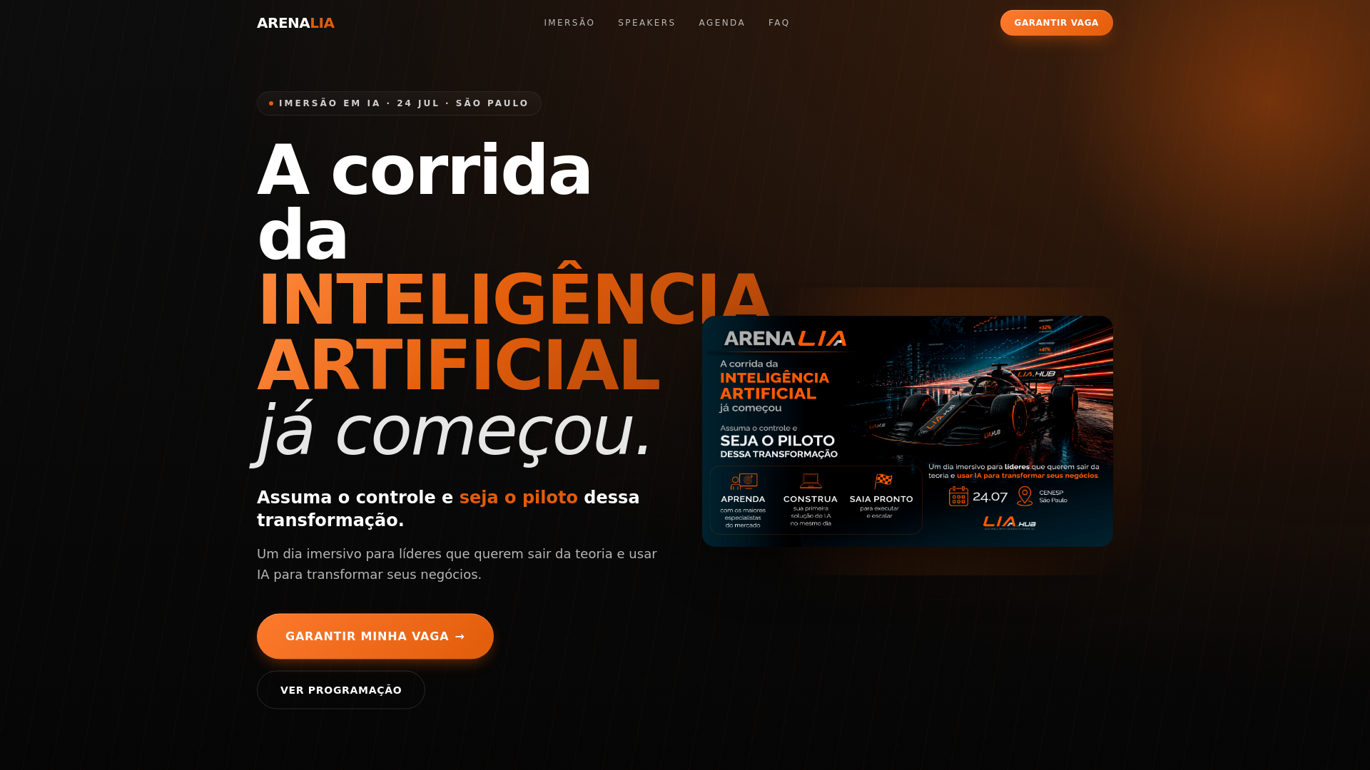 Arena LIA — A corrida da Inteligência Artificial já começou