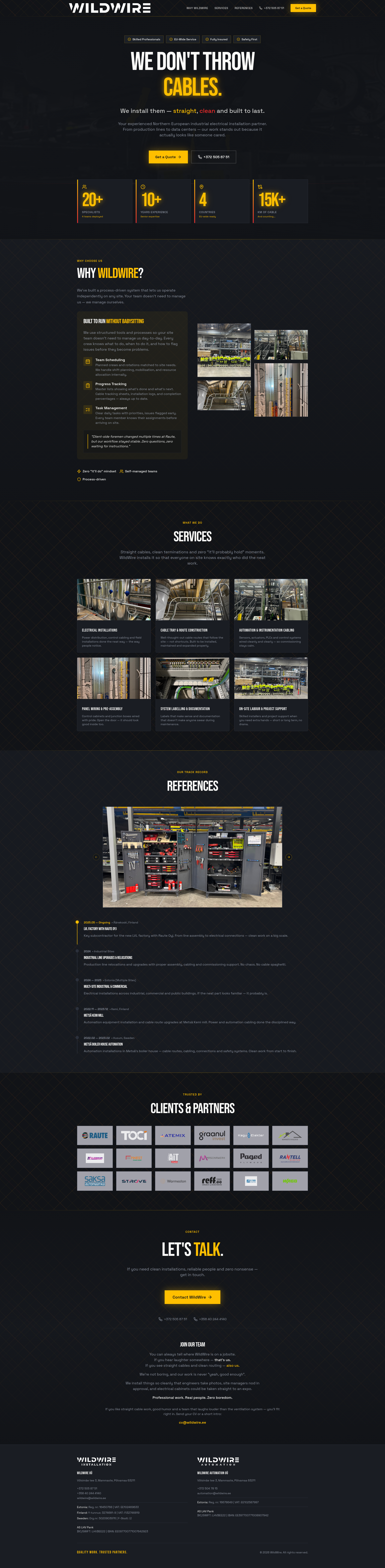 WildWire | Industrial Electrical Installation Experts