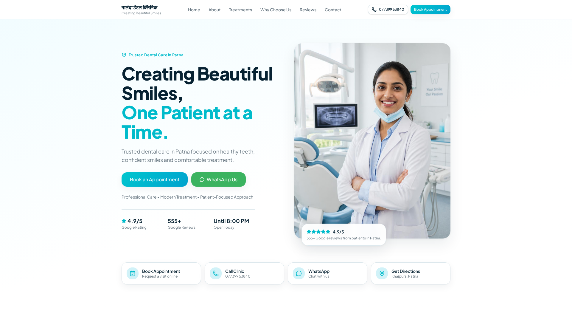 Nalanda Dental Clinic-creating beutiful logo
