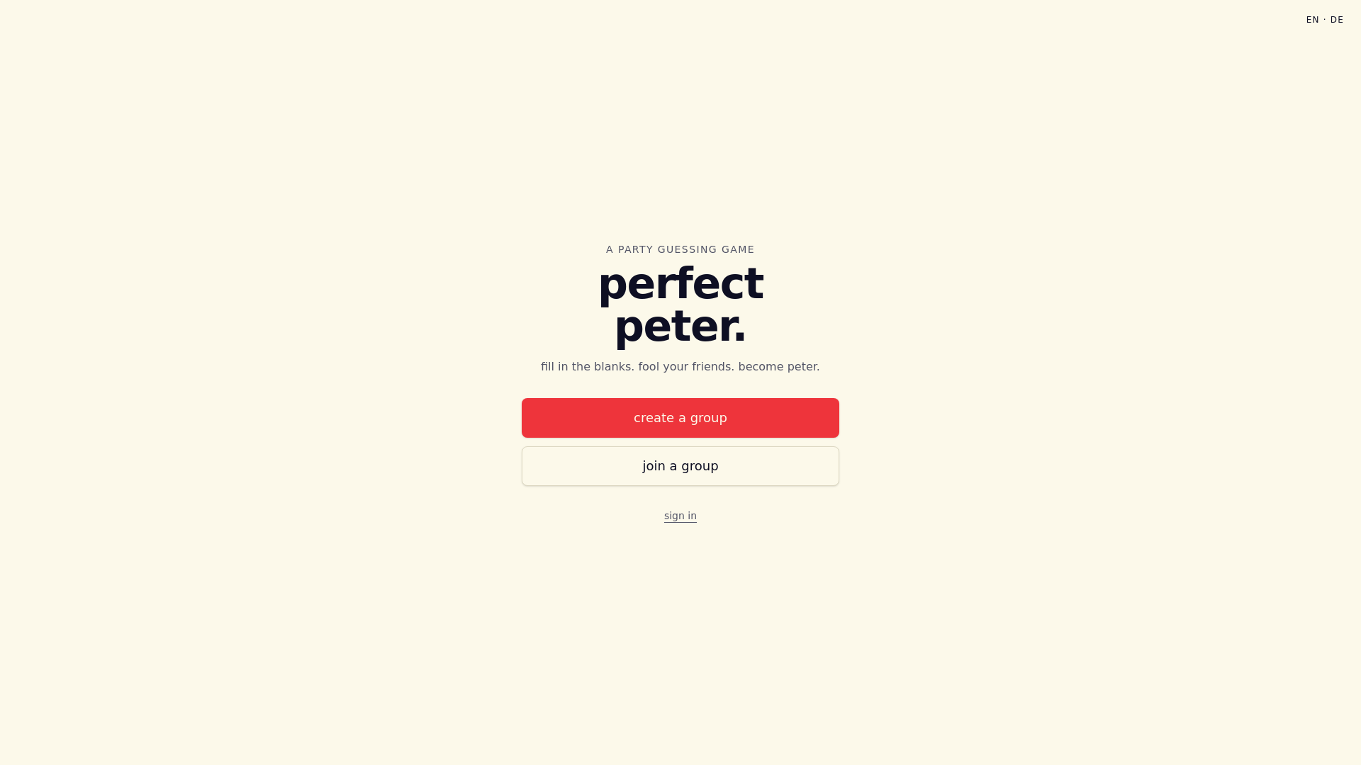 perfect peter