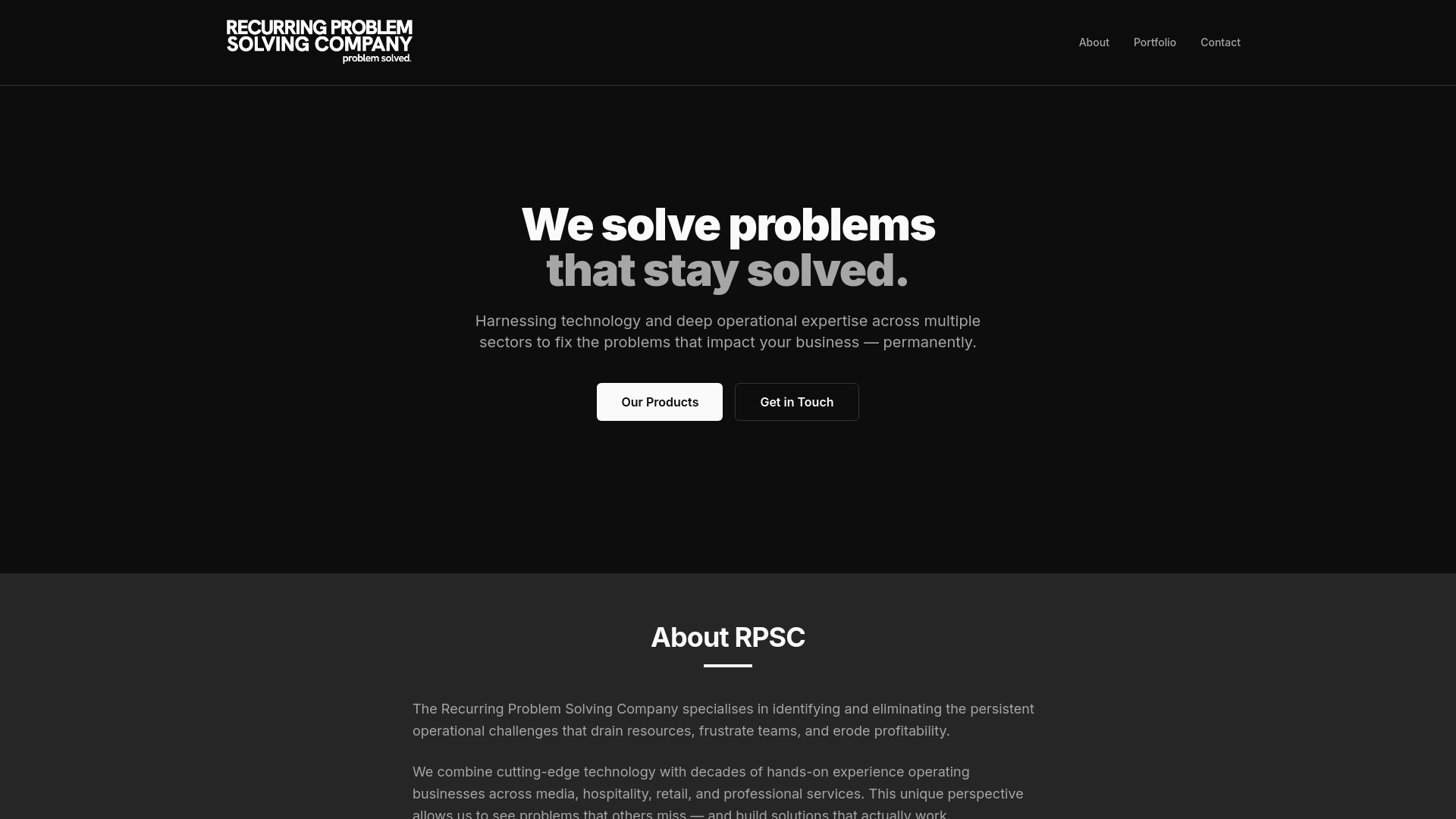 Recuring Problem Recurring Problem Solving Company | Problem Solved