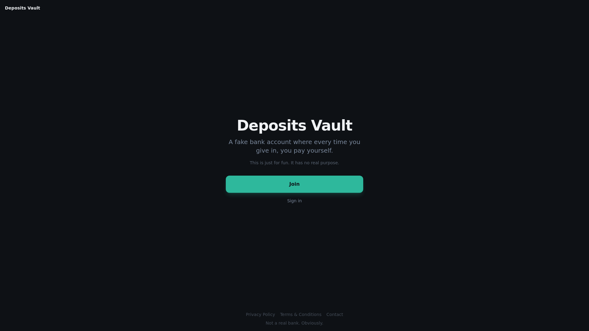 Deposits Vault