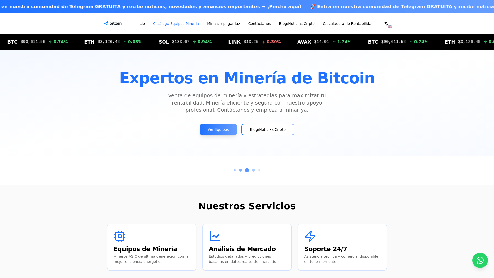 Bitzen – Minería de criptomonedas