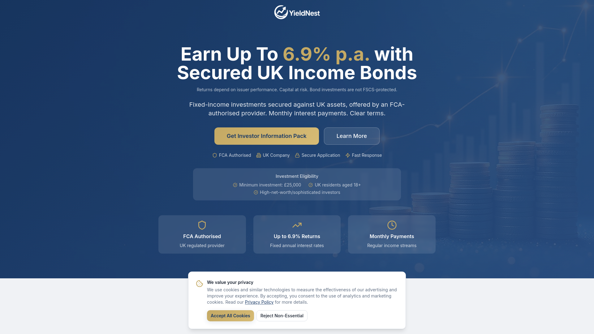 Yield Nest - UK Secured Income Bonds Up To 6.9% p.a.