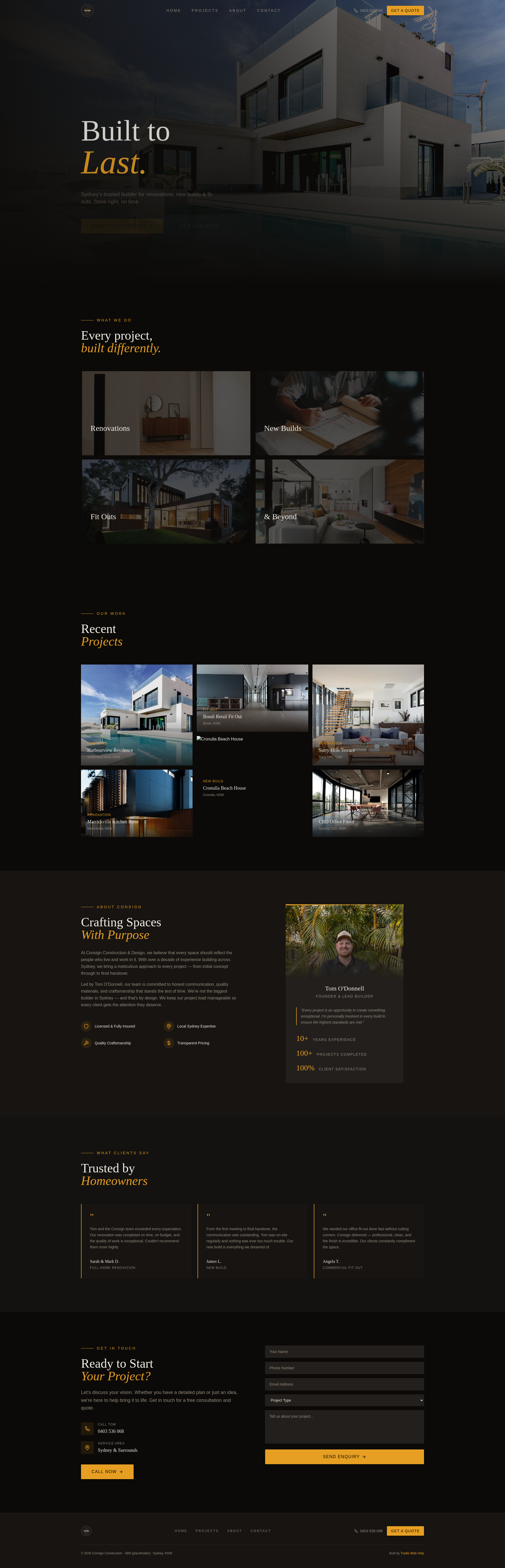Consign Construction & Design | Sydney Builder