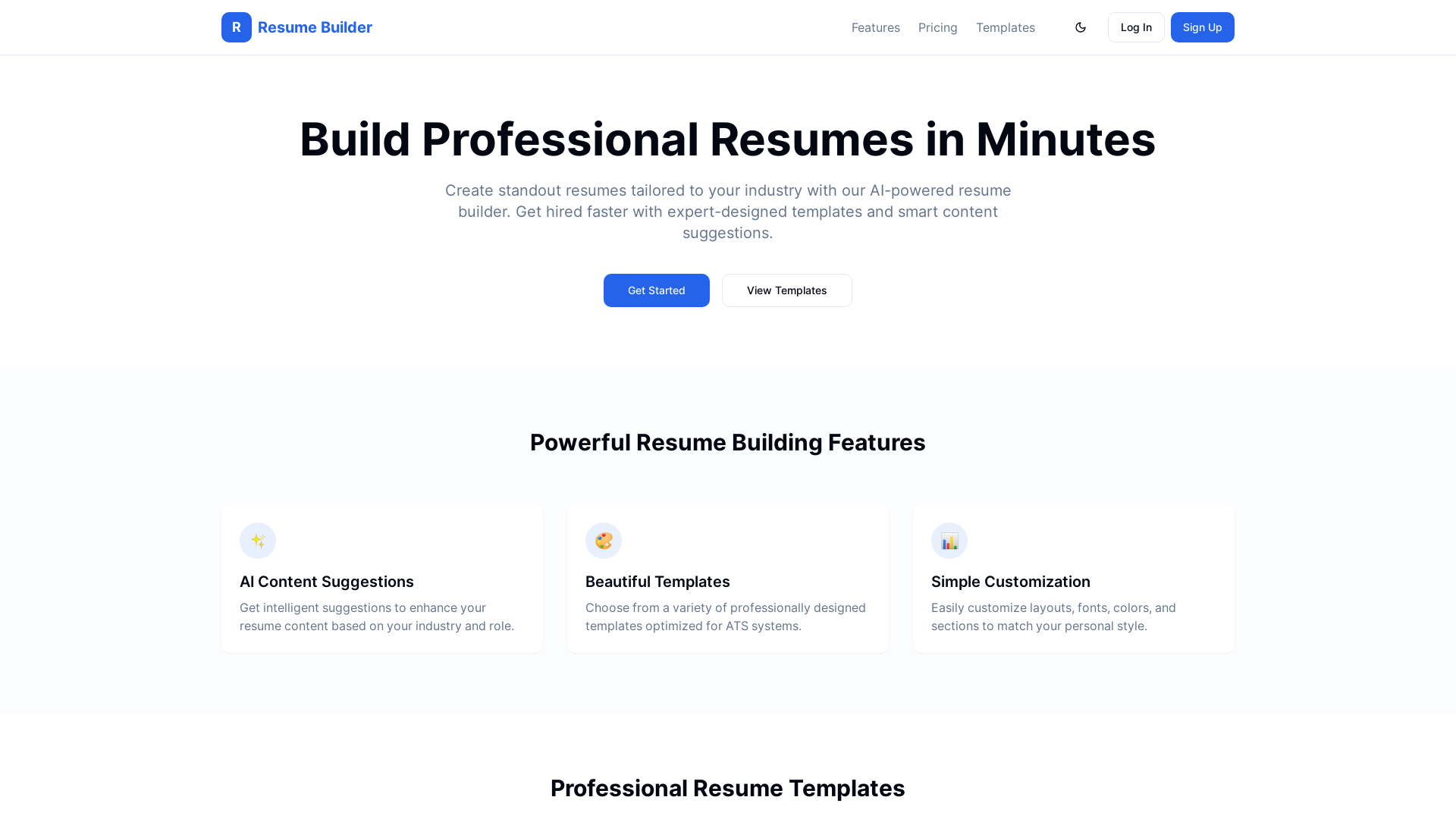 Smart Resume & CV Builder Solution