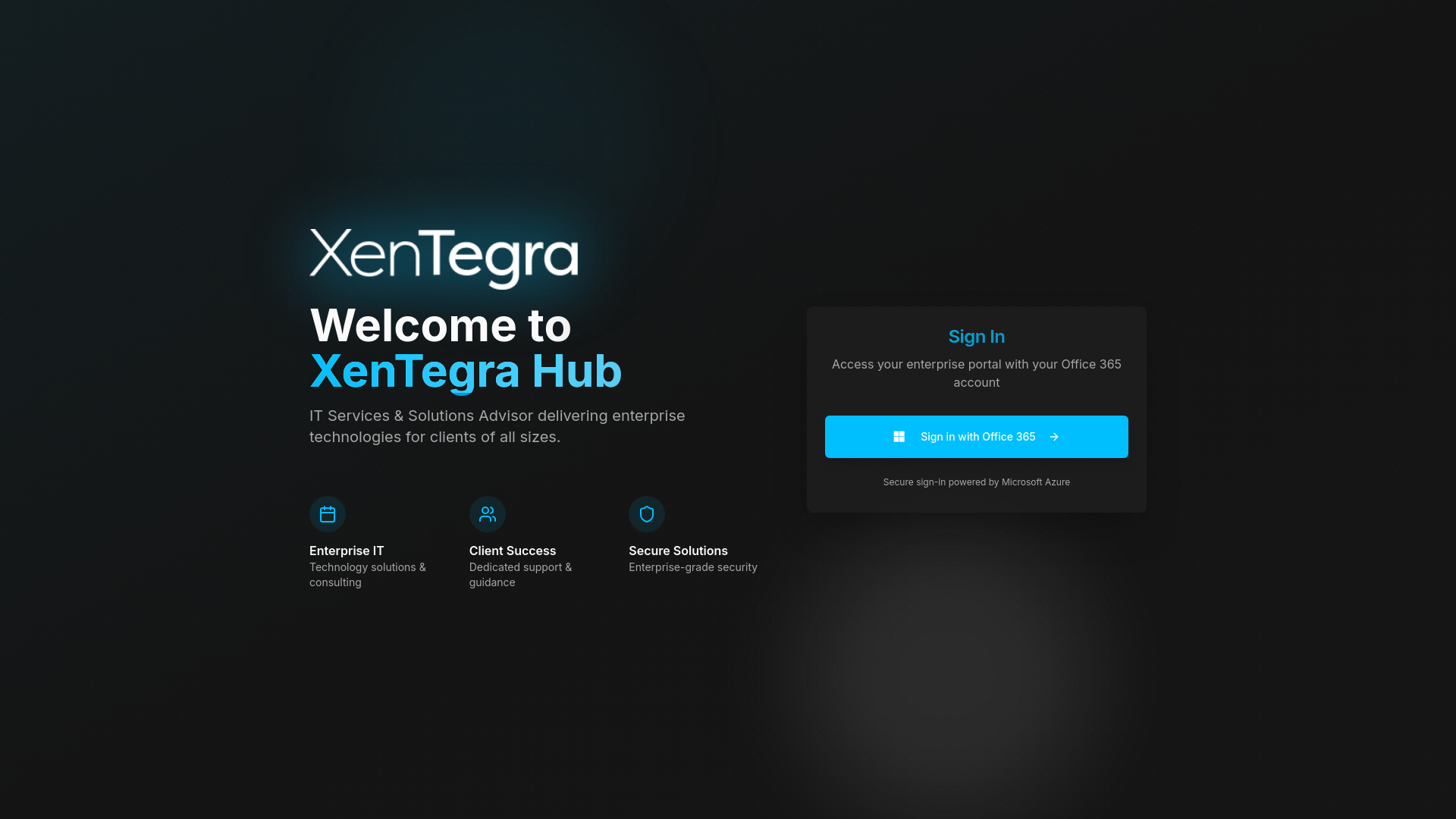 XenTegra Hub - Enterprise Portal