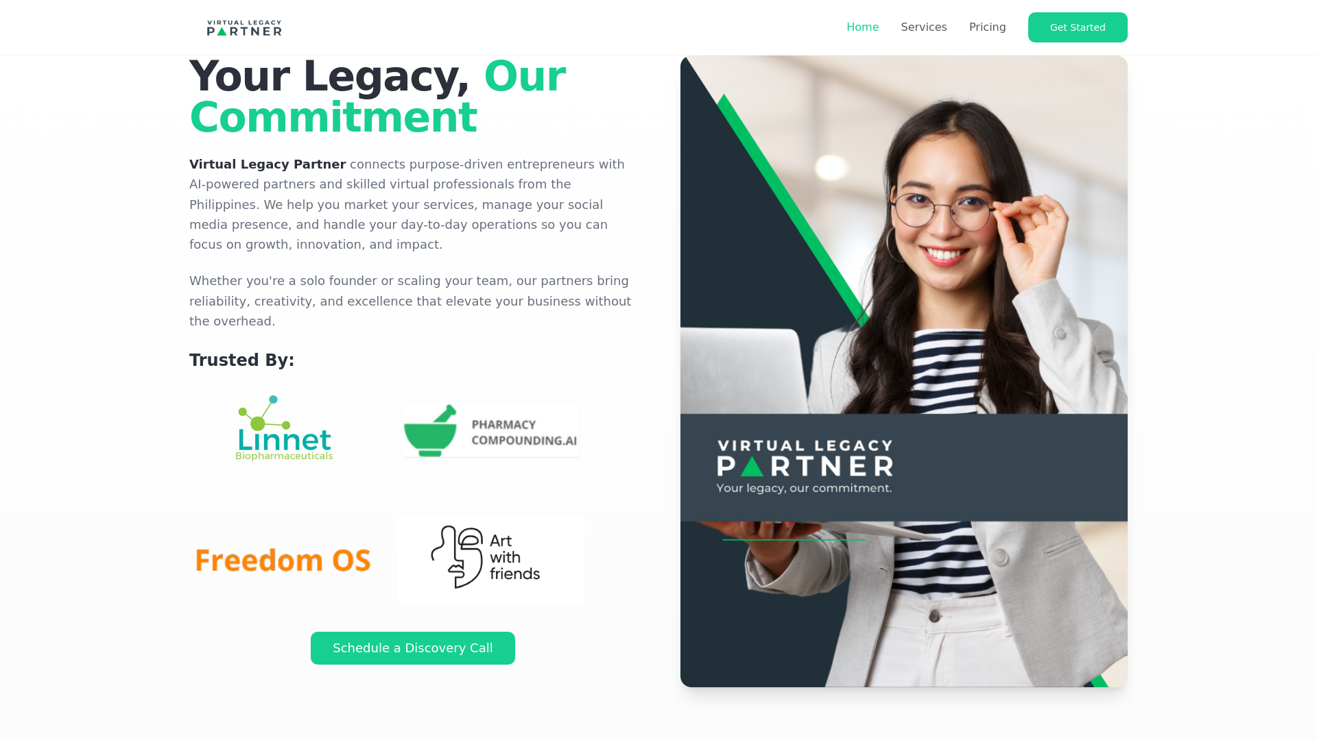 Virtual Partner Virtual Legacy Partner | AI-Trained Virtual Assistants & Executive ...