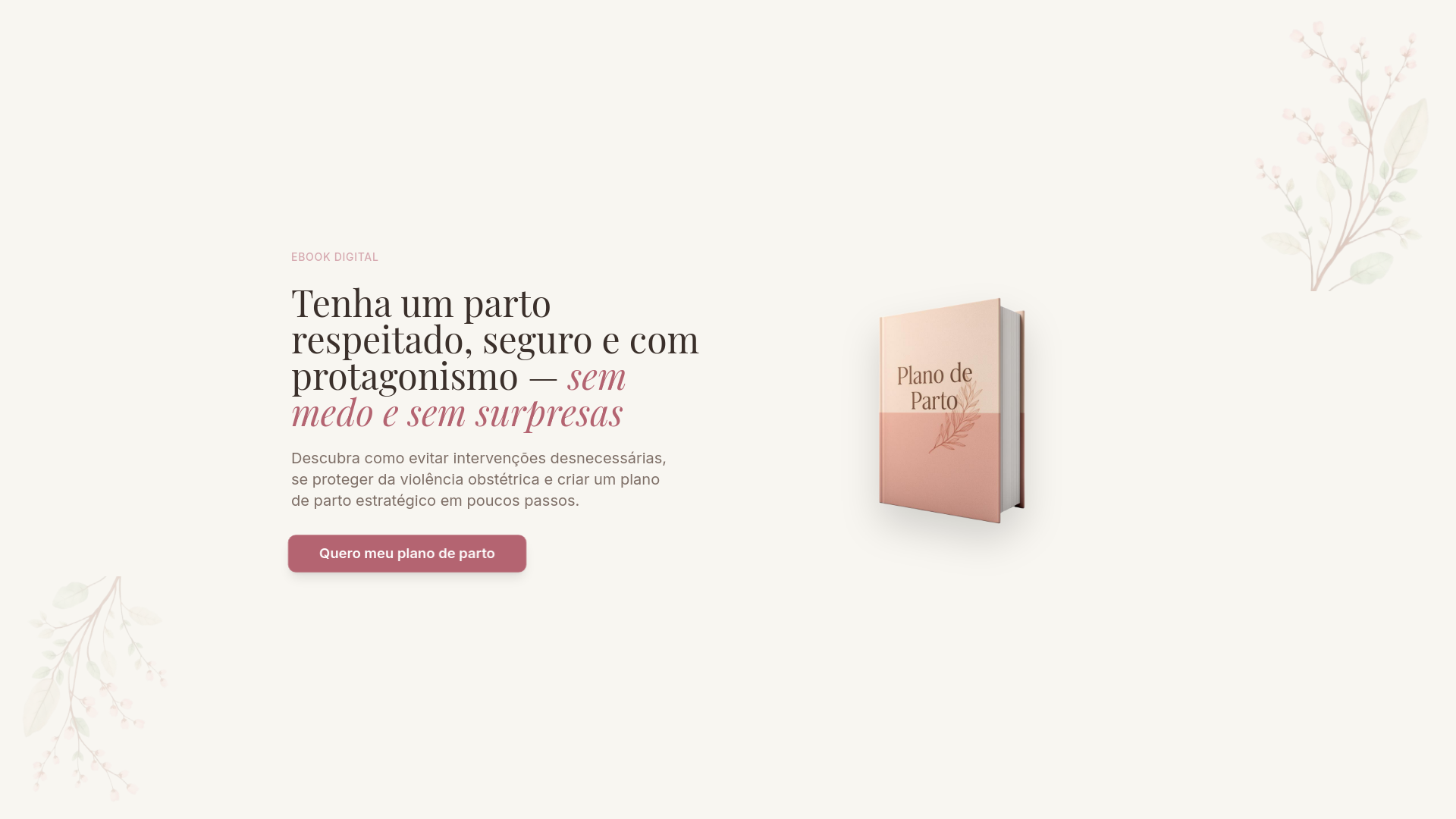 Plano de Parto: conquiste um parto respeitado e com protagonismo