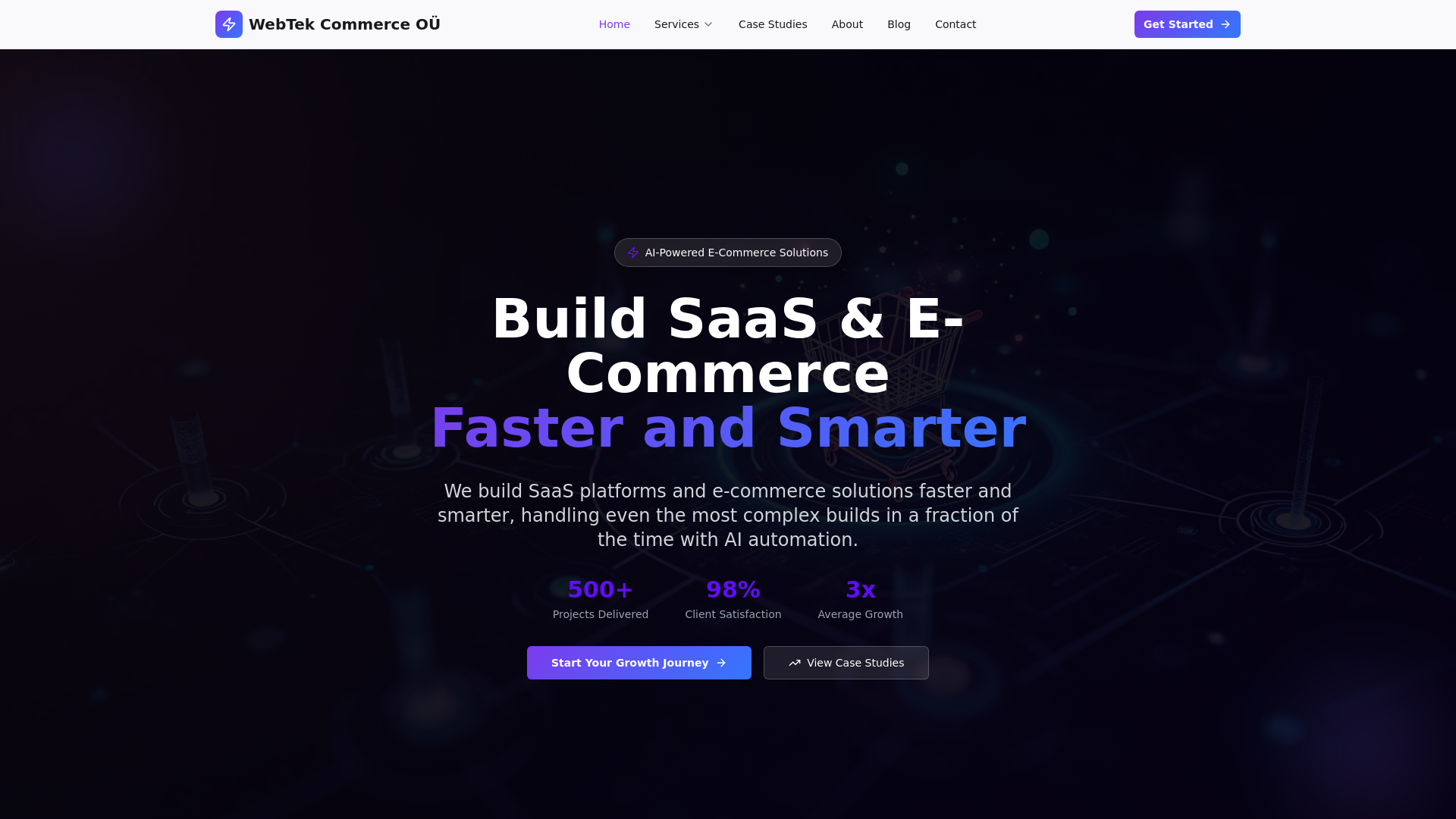 WebTek Commerce - AI-Powered E-Commerce Solutions