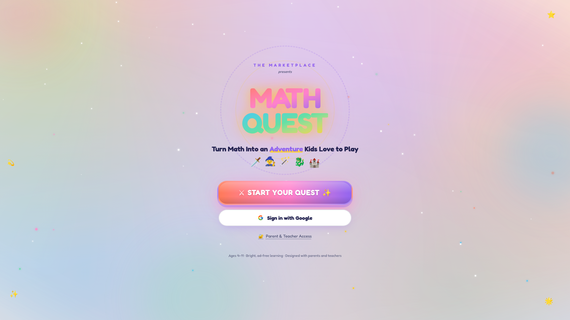 Math Quest Adventure — Turn Math Into an Adventure