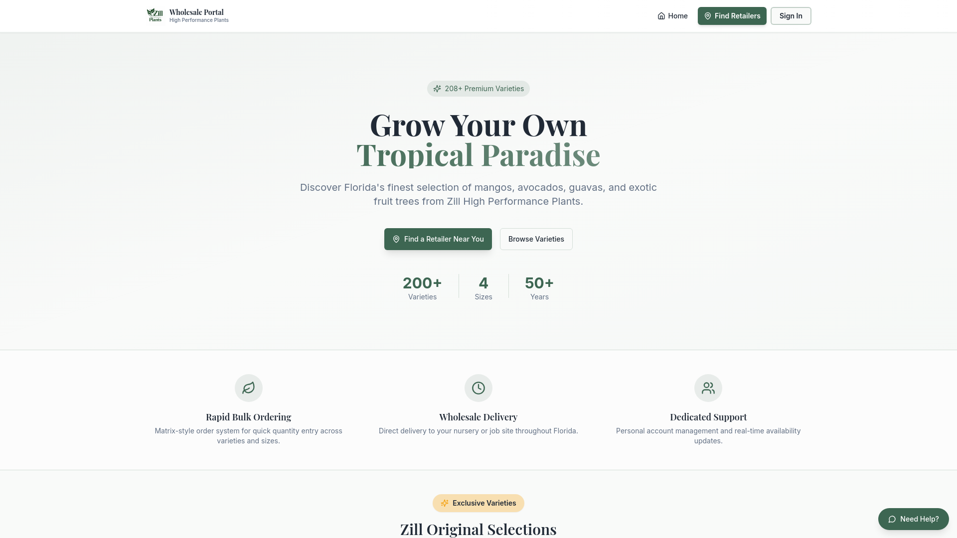 Zill High Performance Plants