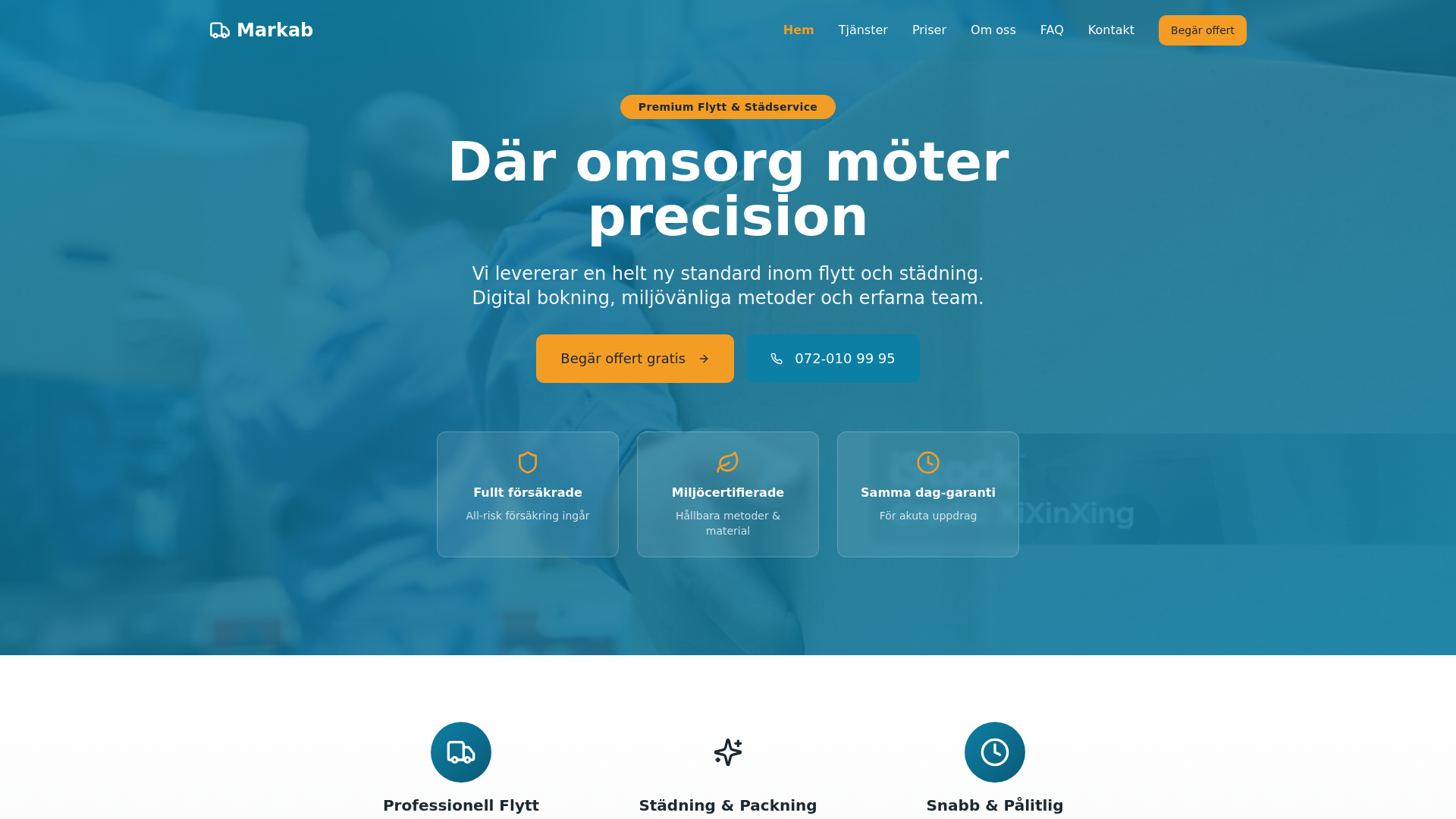 Markab Markab Flytt & Städ - Professionell Flyttfirma Stockholm | Billig Flytt