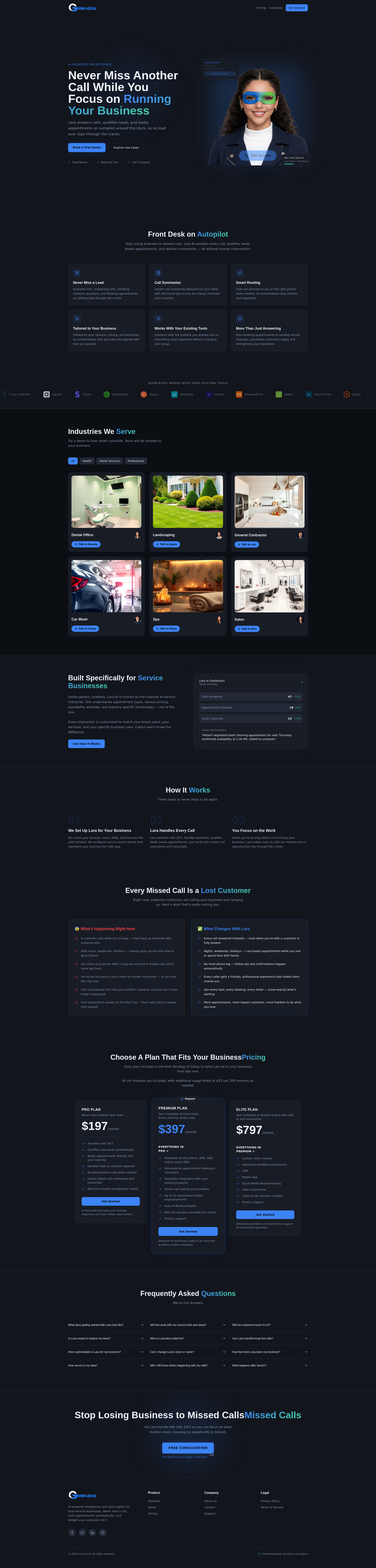 Receptioner App Your AI-Powered Receptionist Built for Service- businesses