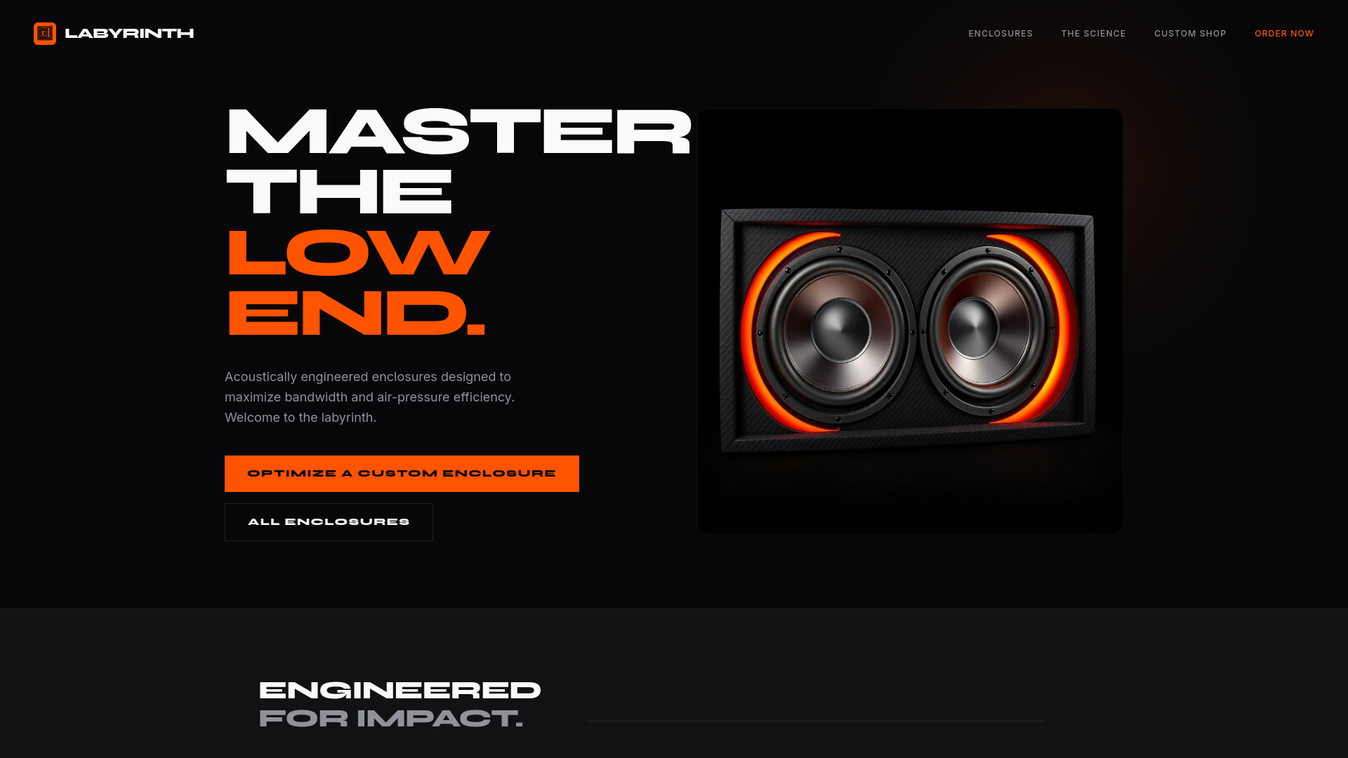 Order Custom Design — Labyrinth Audio