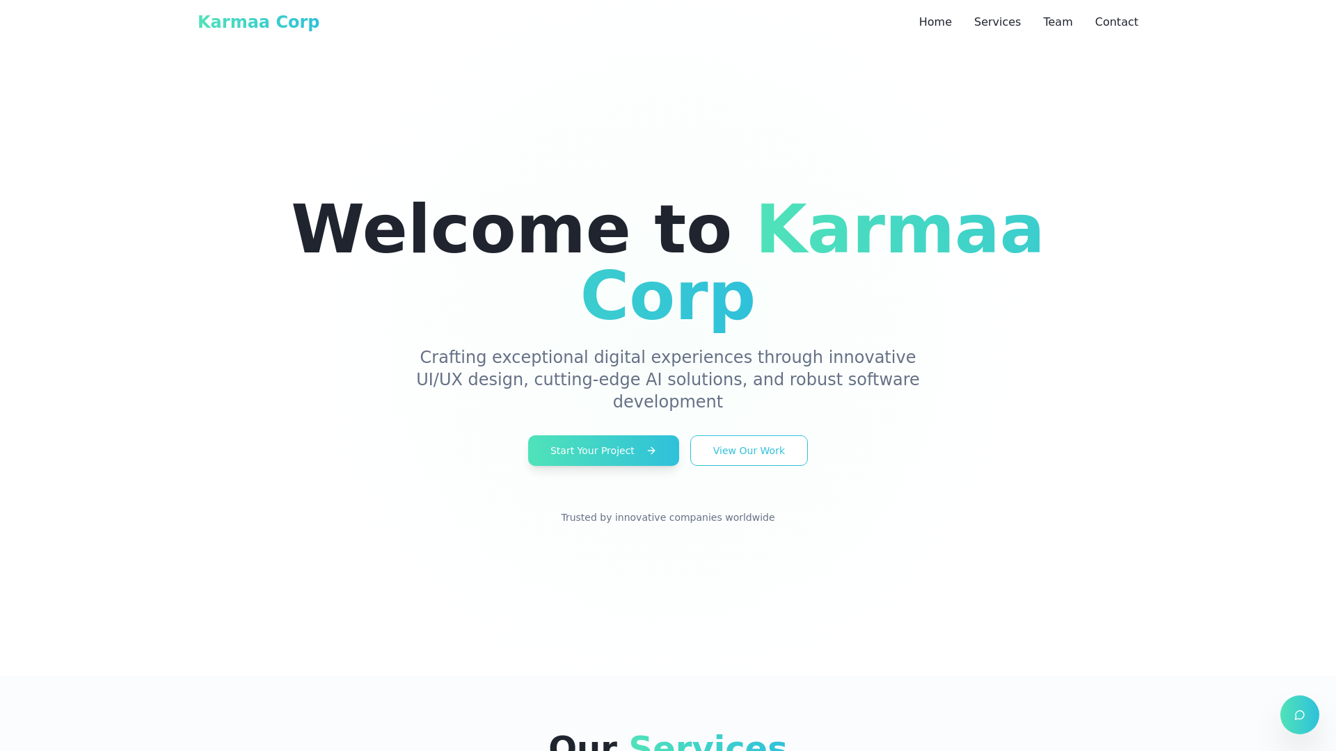 Karmaa Corp - UI/UX Design, AI Solutions & Software Development