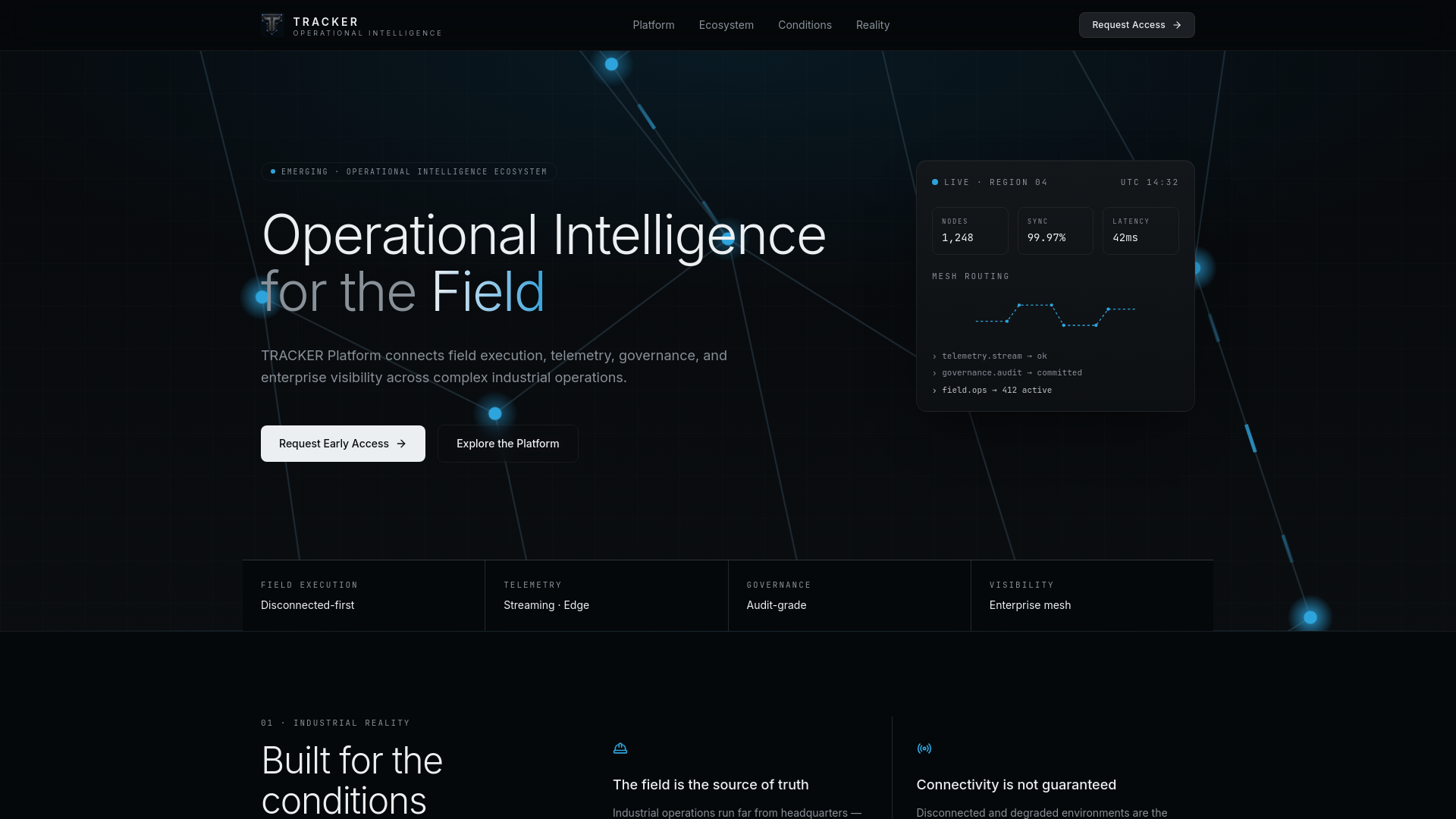 TRACKER Platform — Construction Execution Intelligence for Industrial ...