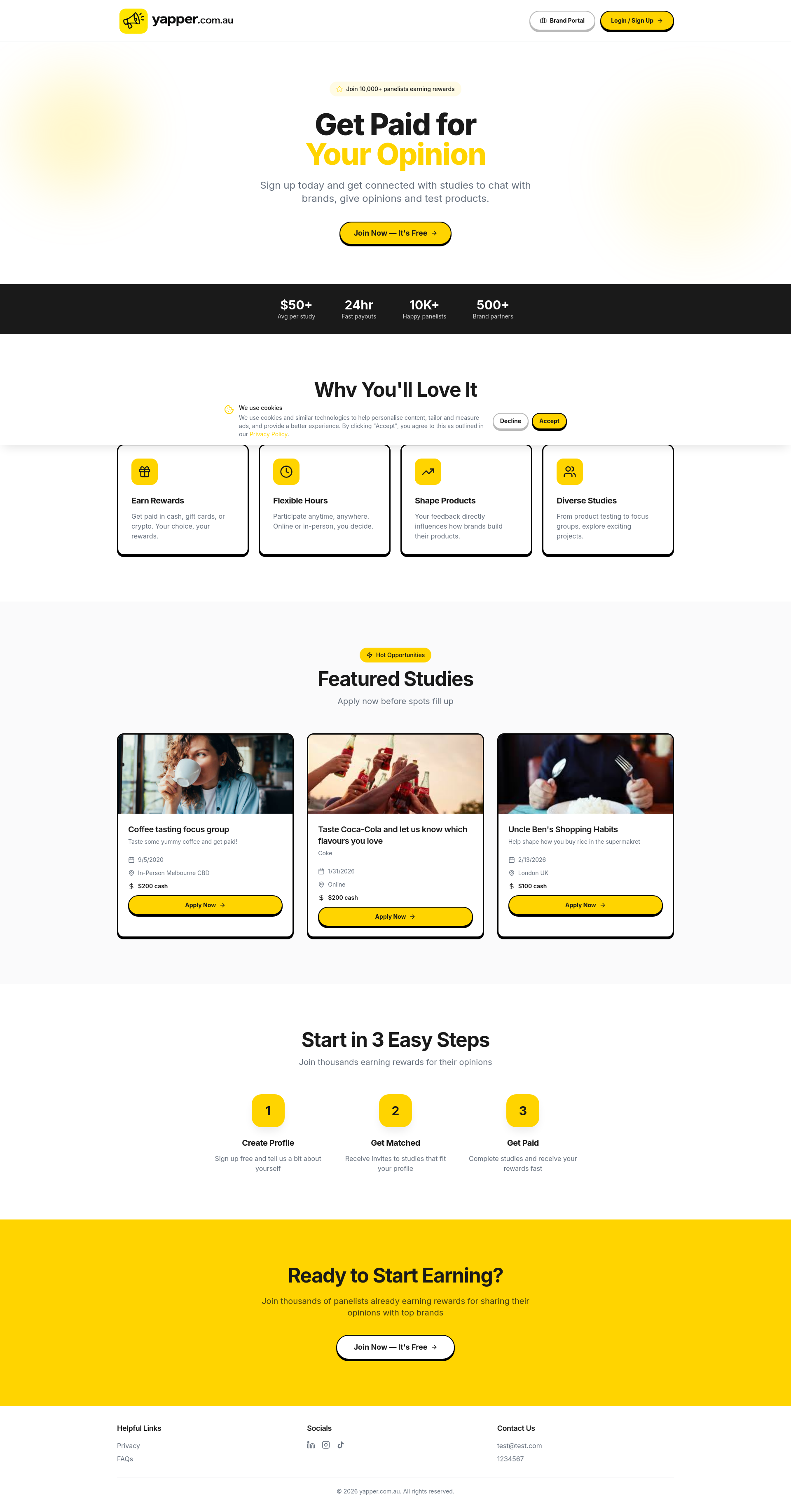 Yapper | Paid Market Research