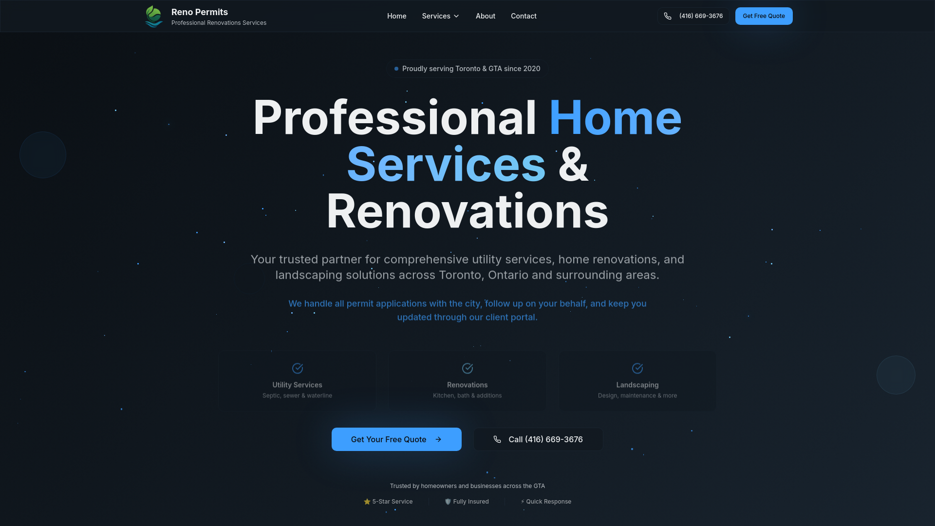 Reno Permits - Professional Utility & Renovation Services in Toronto, ON