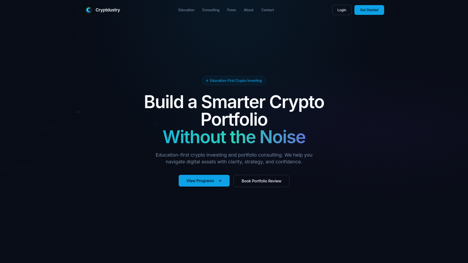 Cryptdustry - Crypto Education & Portfolio Consulting