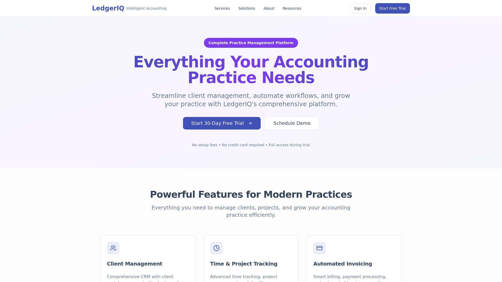 LedgerIQ - Complete Practice Management Software for Accounting Firms