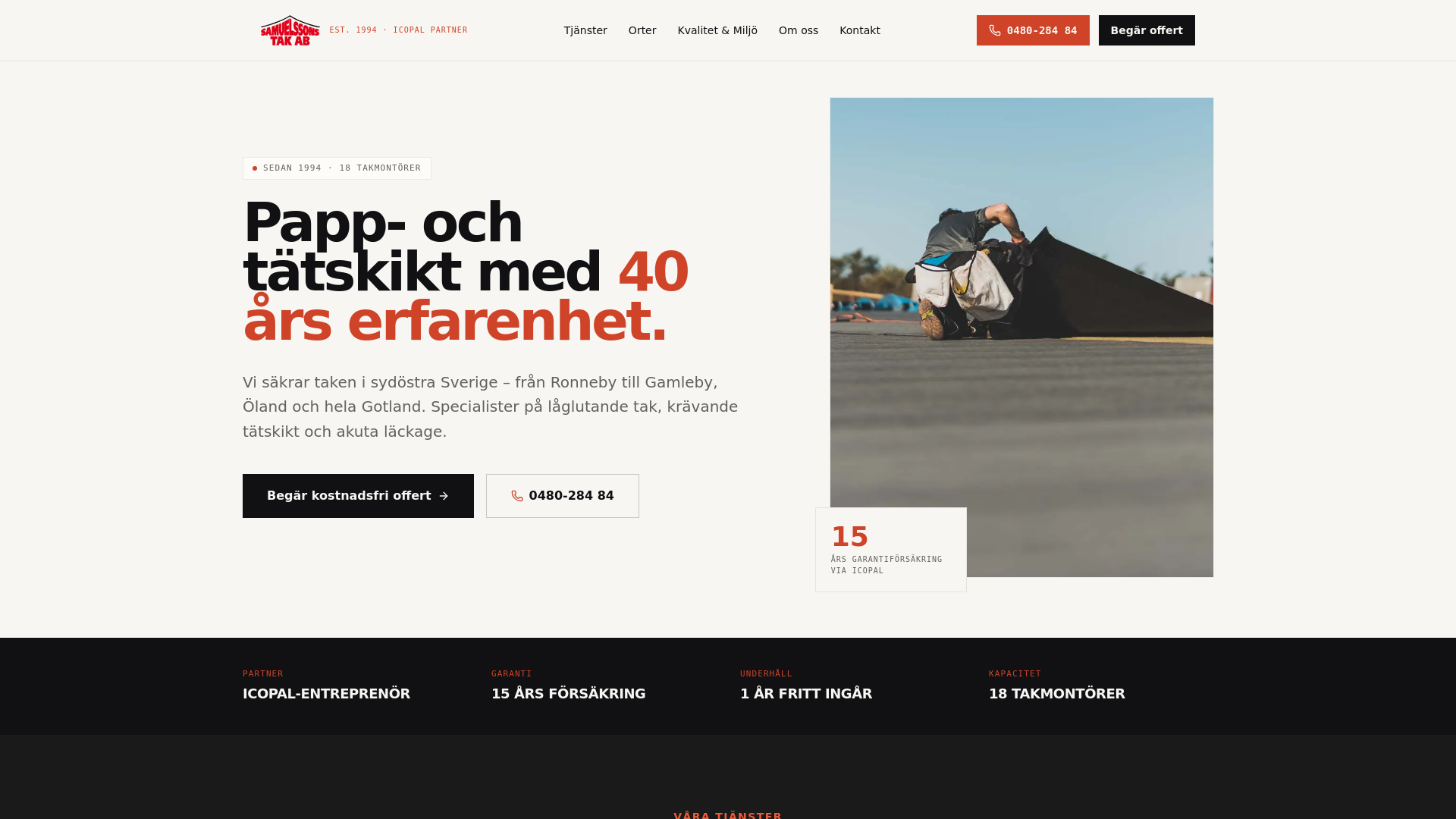 Samuelssons Tak AB logotyp