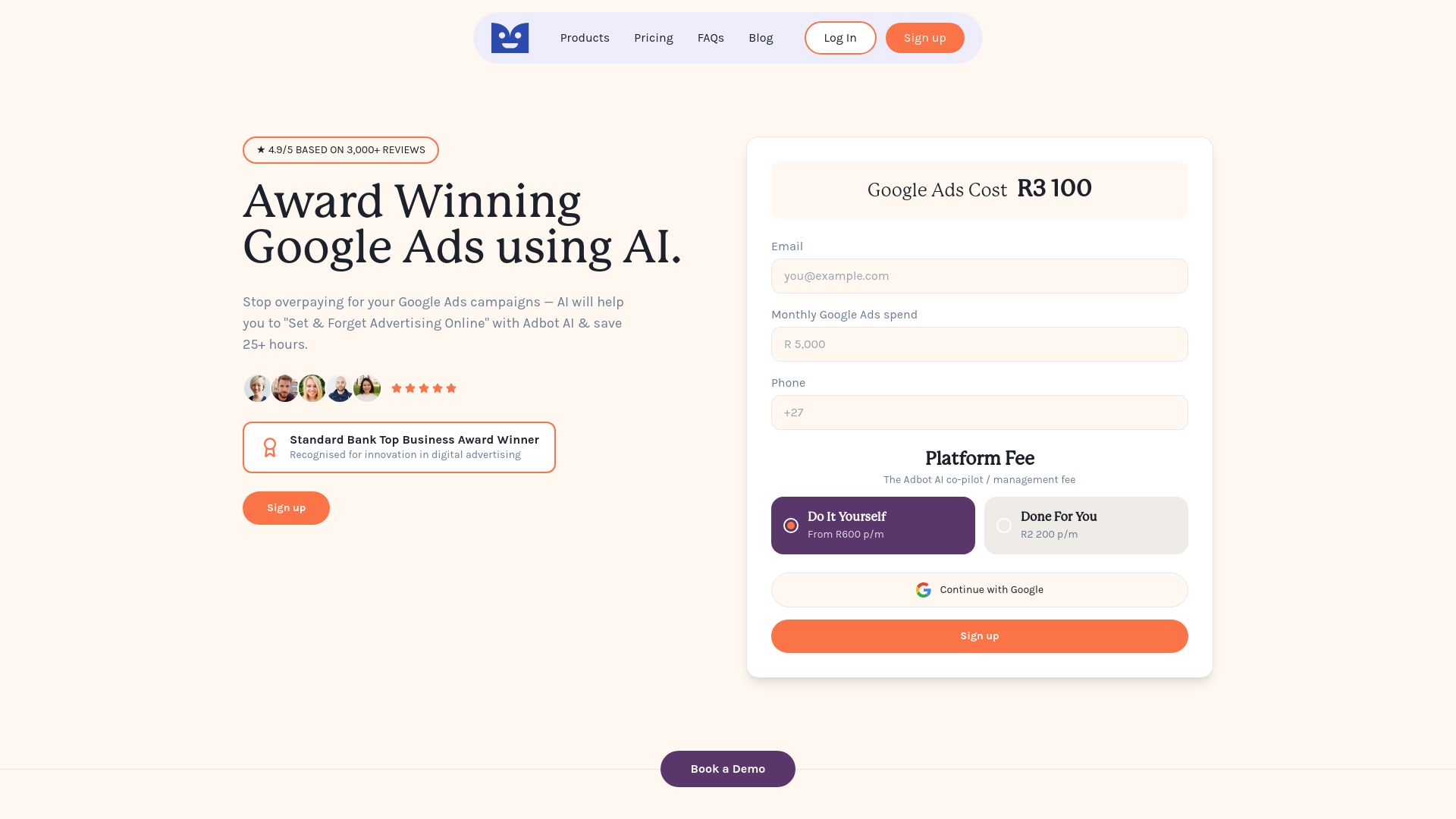 Adbot — South Africa's Award-Winning AI for Google Ads
