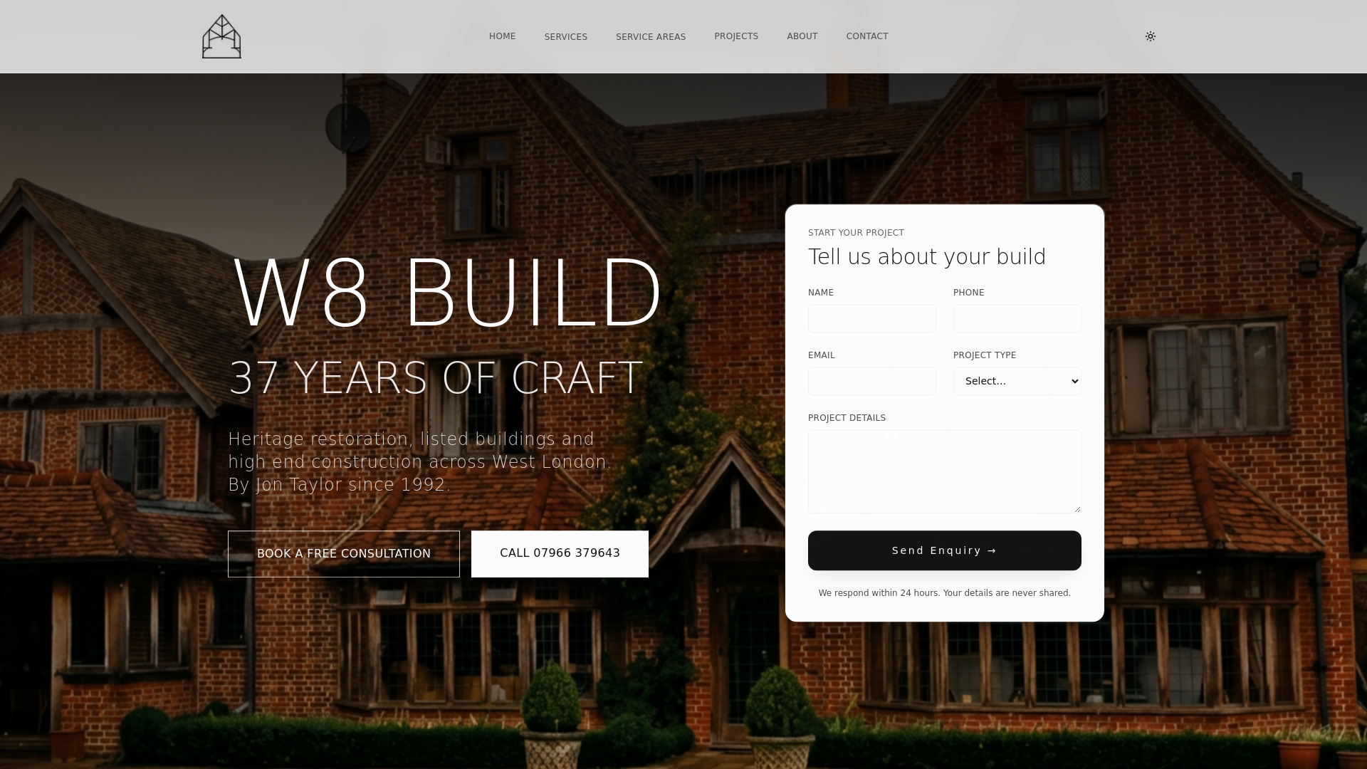 W8 Build — Heritage Restoration & High End Construction