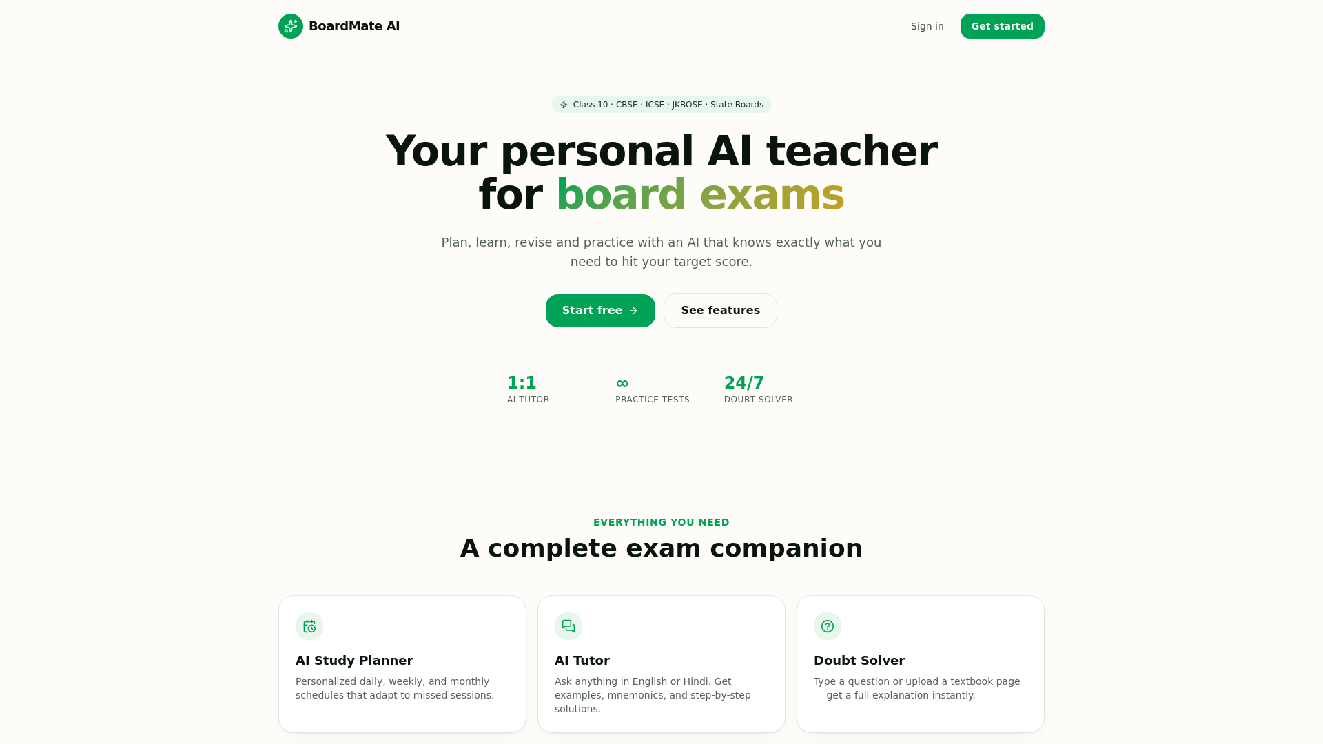 Boardmate AI — 官网预览图