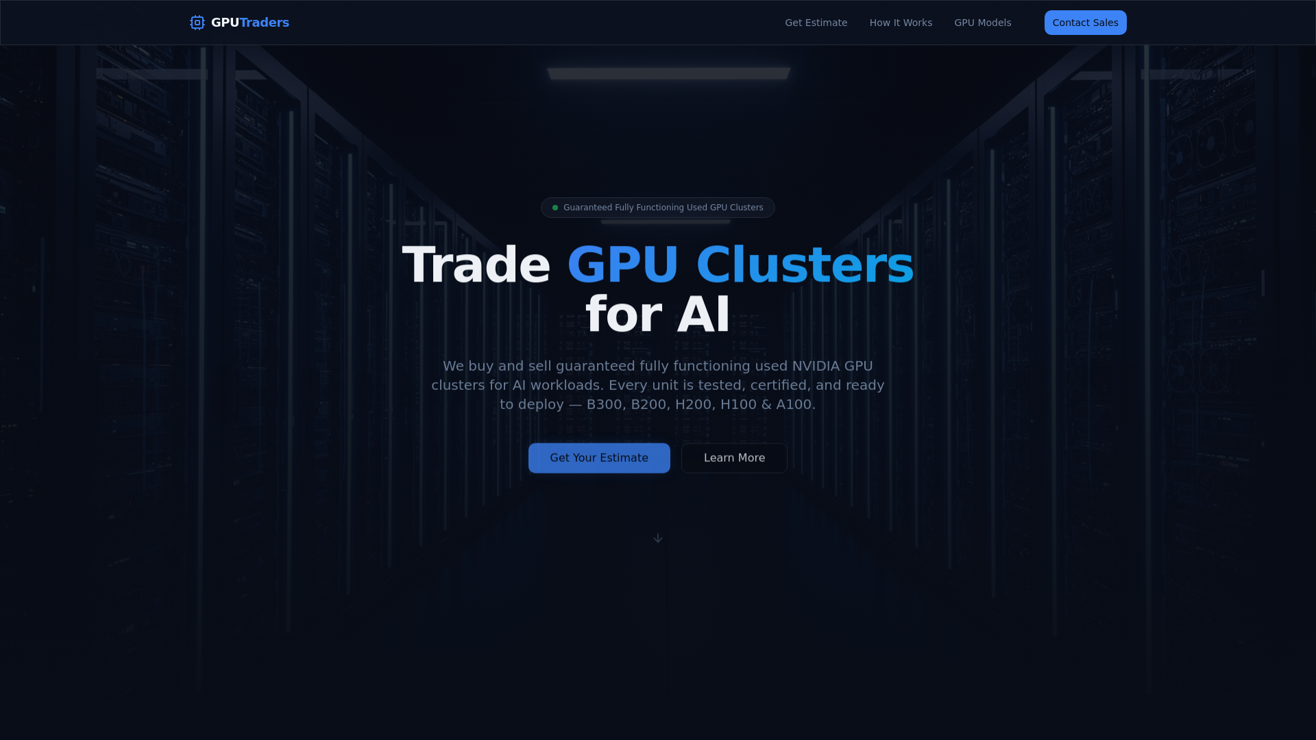 GPU Traders — Buy & Sell Used GPU Clusters for AI