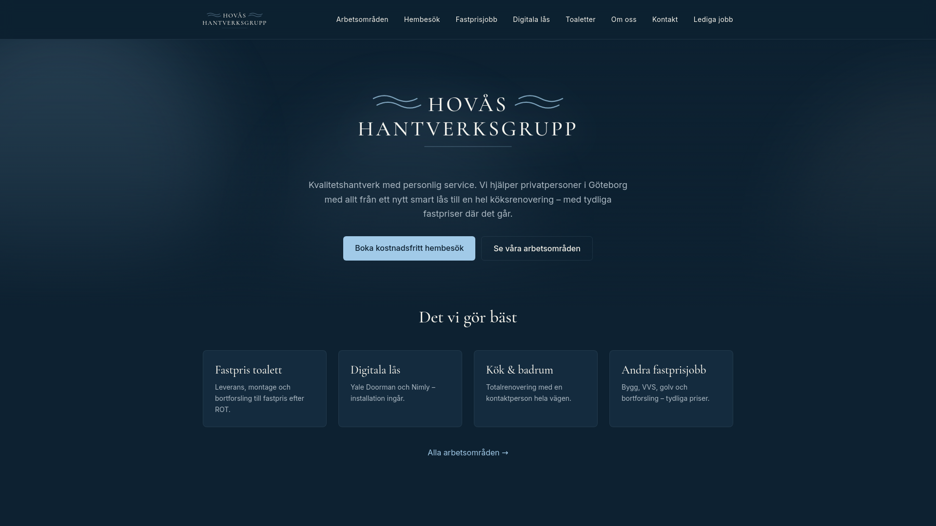 Hovås Hantverksgrupp AB logotyp