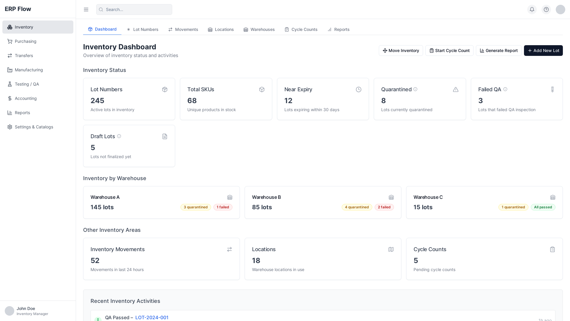 Advanced Enterprise Resource Planning (ERP) App