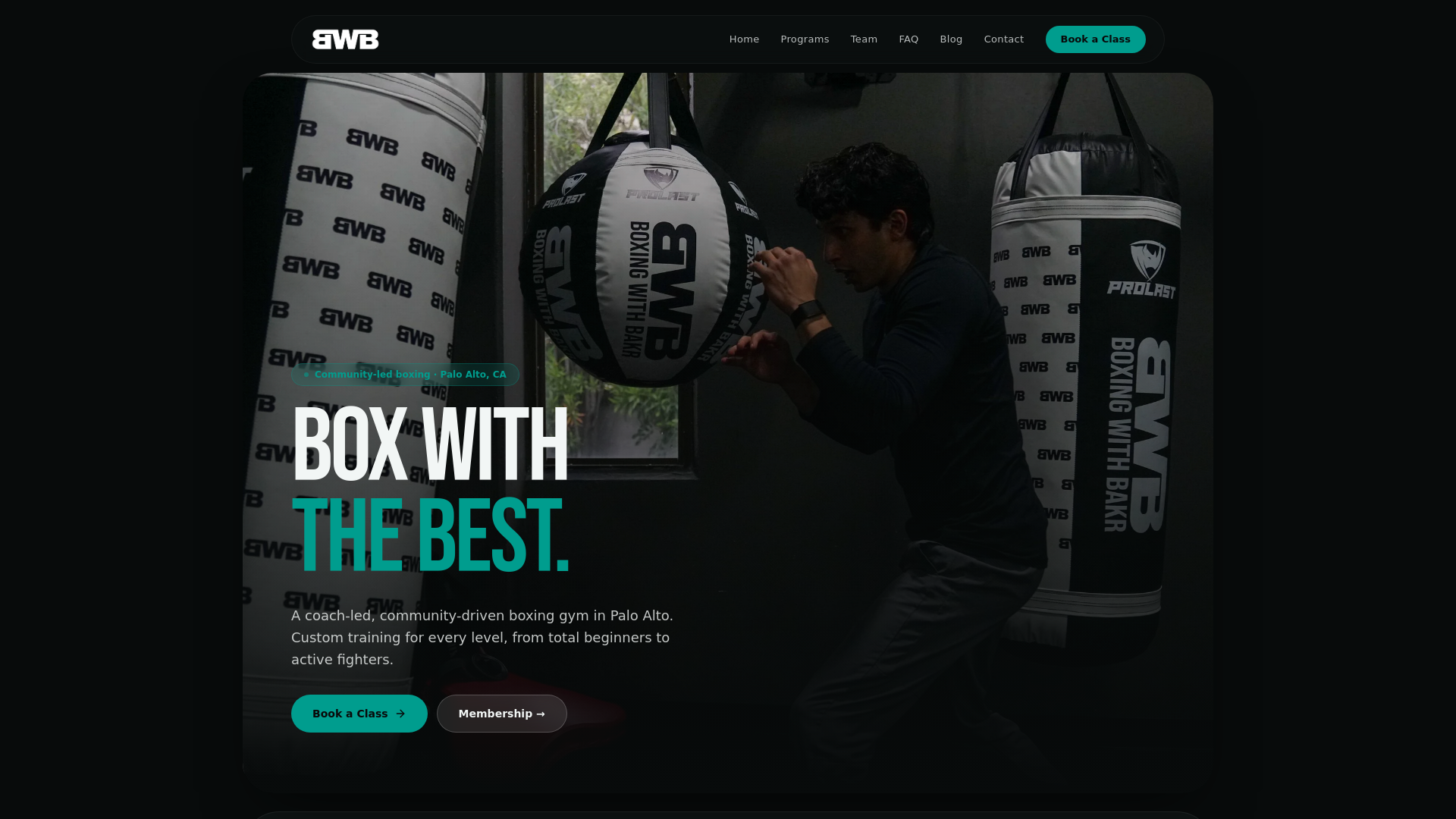 Boxing With Bakr – Palo Alto 1