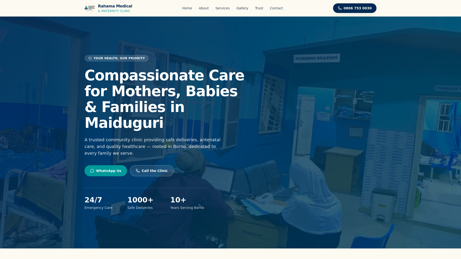 RAHAMA MEDICAL AND MATERNITY CLINIC logo