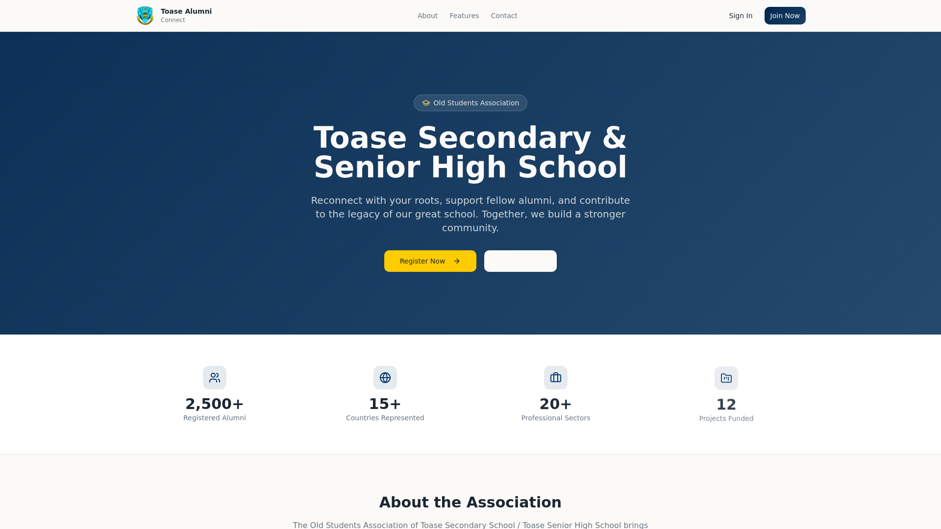 Toase Alumni Connect — Toase SHS Old Students Association