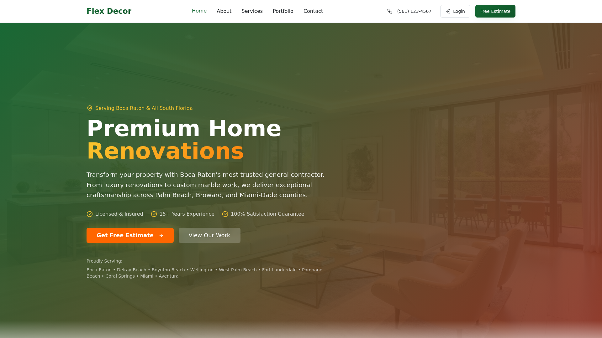 Flex Decor - Premium General Contracting & Remodeling in Boca Raton, FL