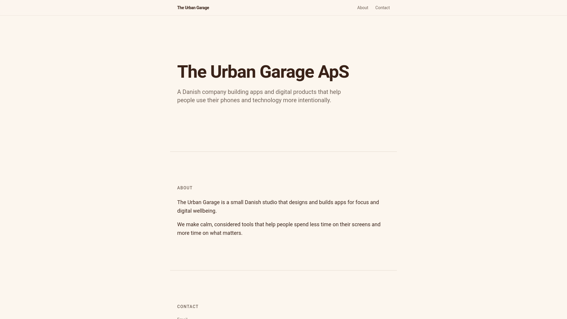 THE URBAN GARAGE ApS logo