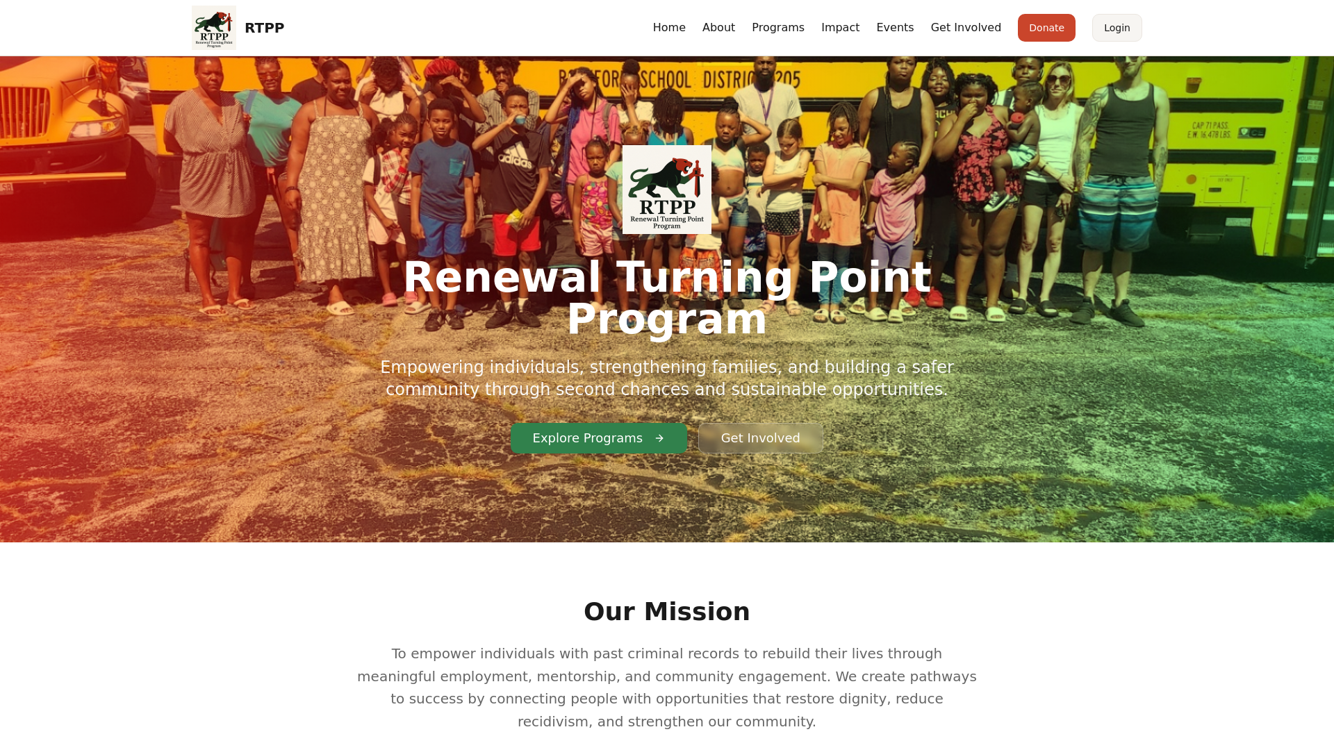 Turning Point Program Renewal Turning Point Program | Empowering Through Second Chances