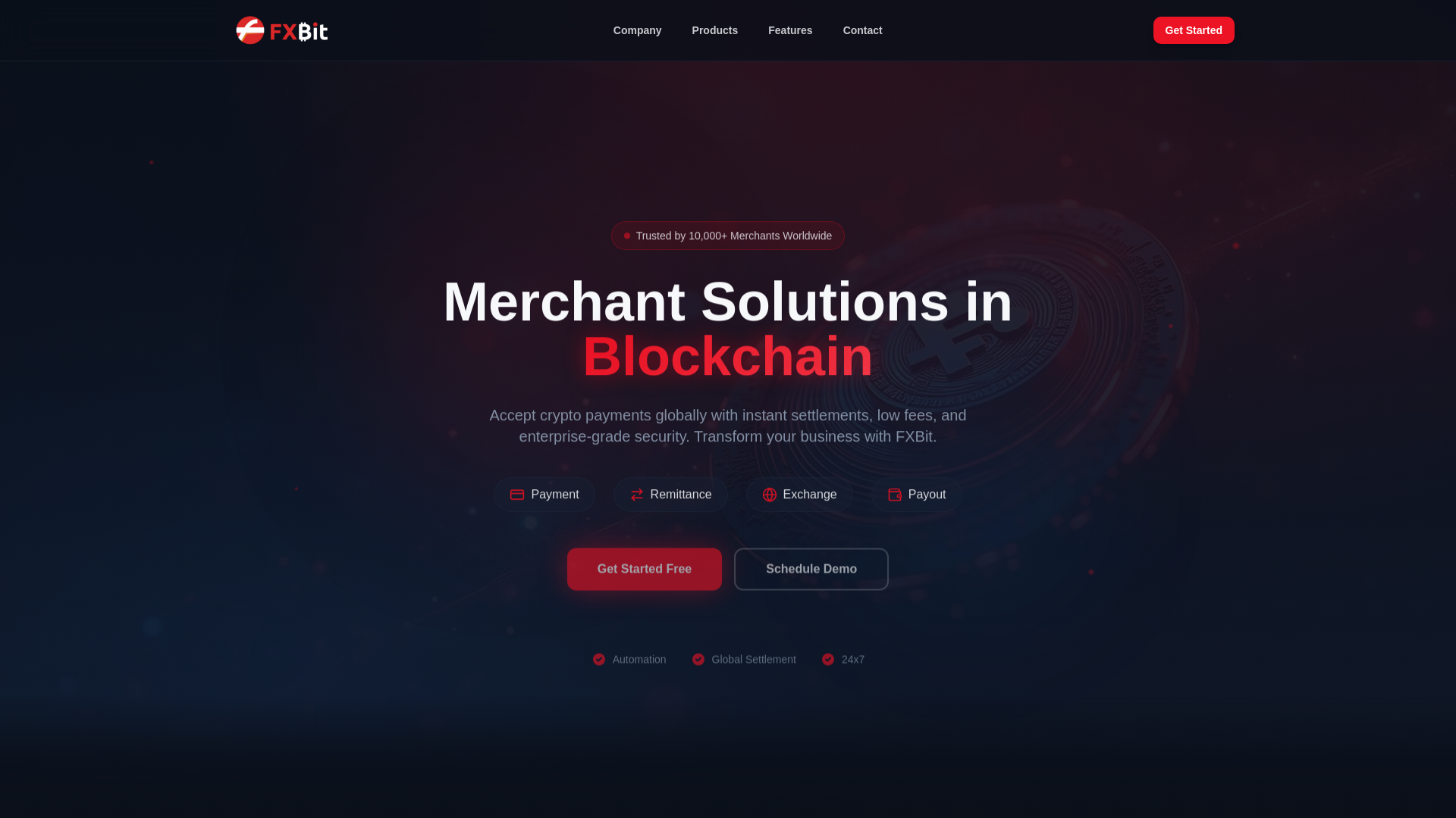 FXBit - Merchant Solutions in Blockchain | Crypto Payment Gateway