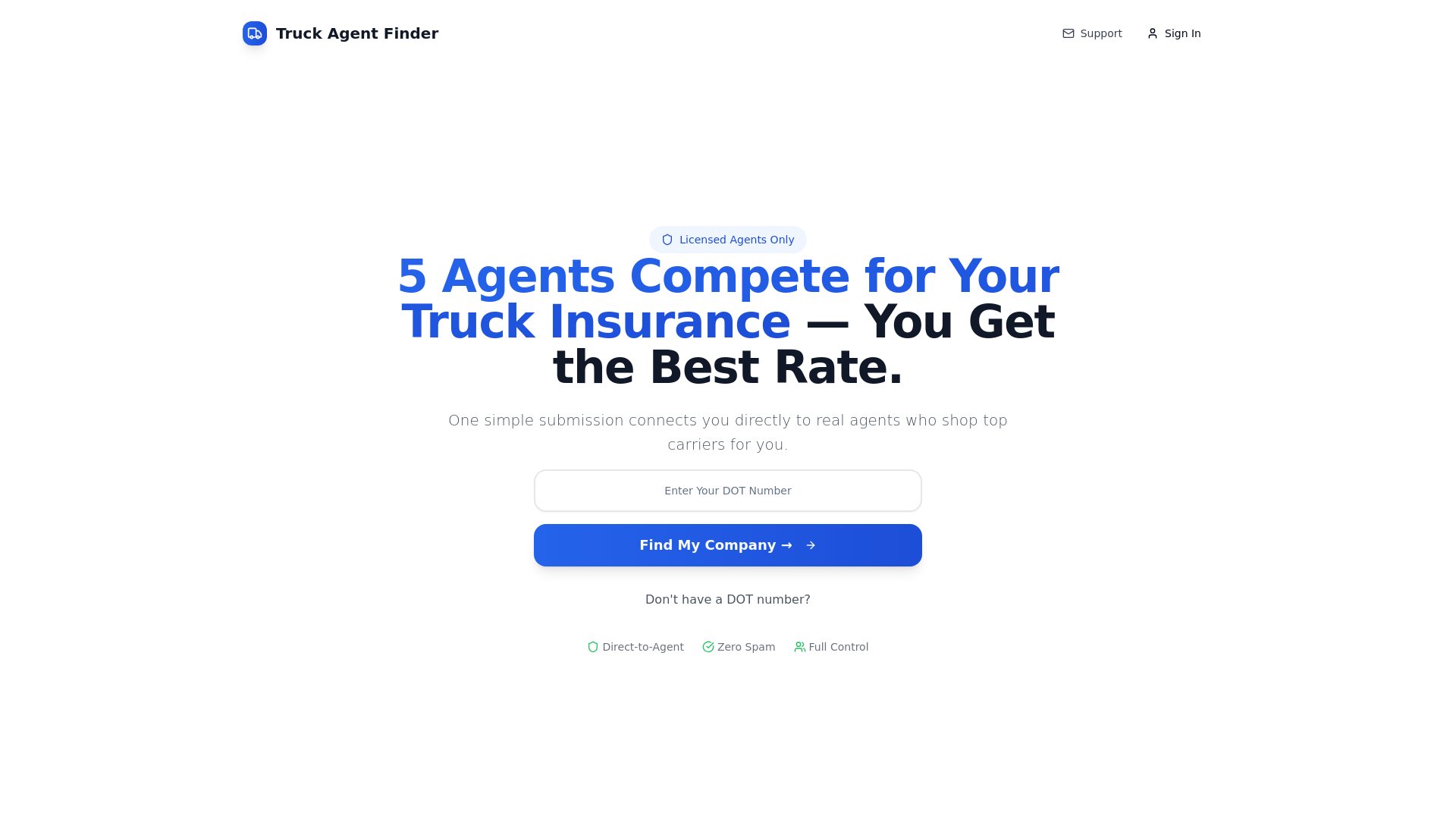 Truck Agent Finder